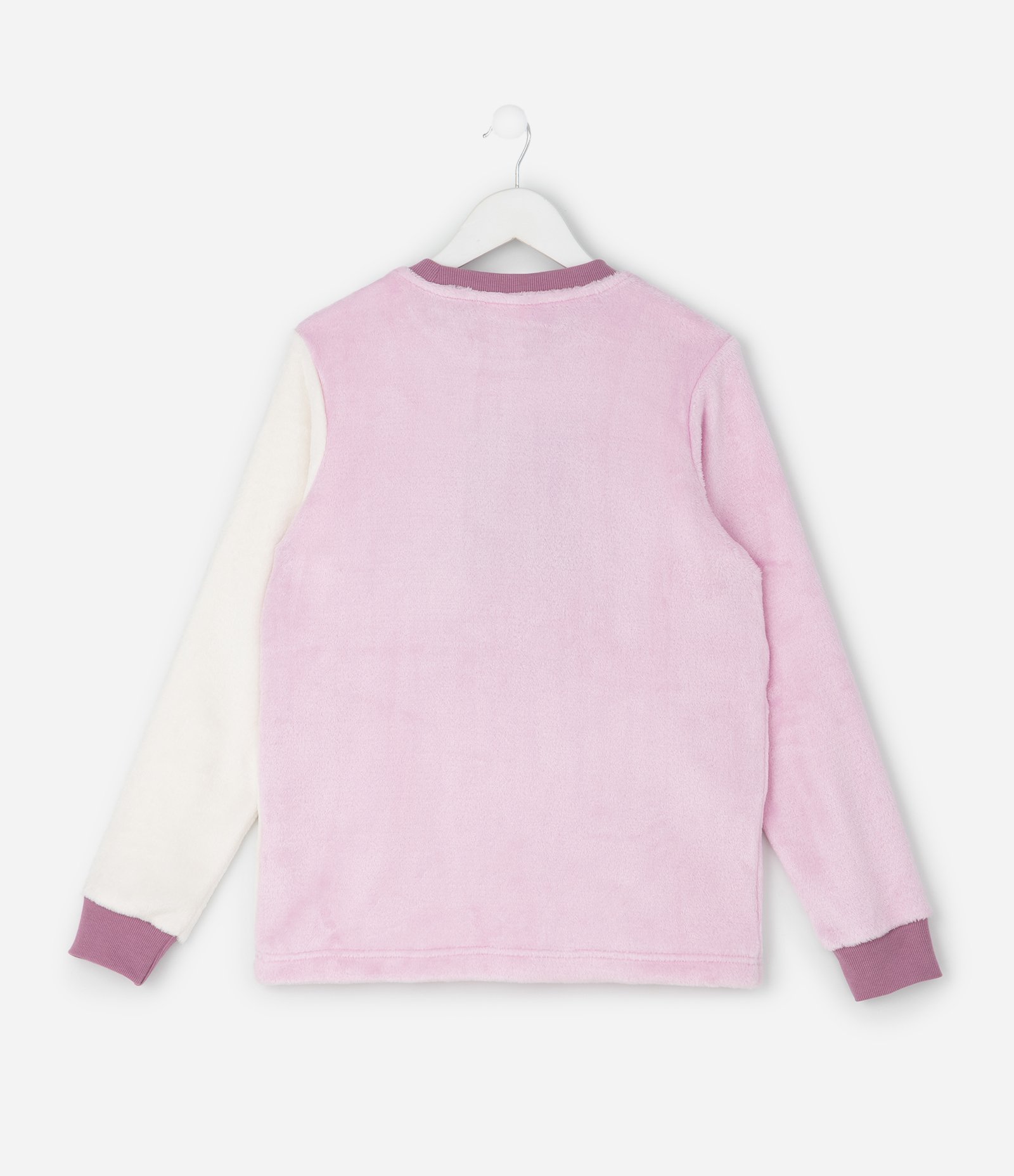 Pijama Infantil Longo com Hello Kitty em Relevo – Tam 5 a 14 Anos Rosa 3