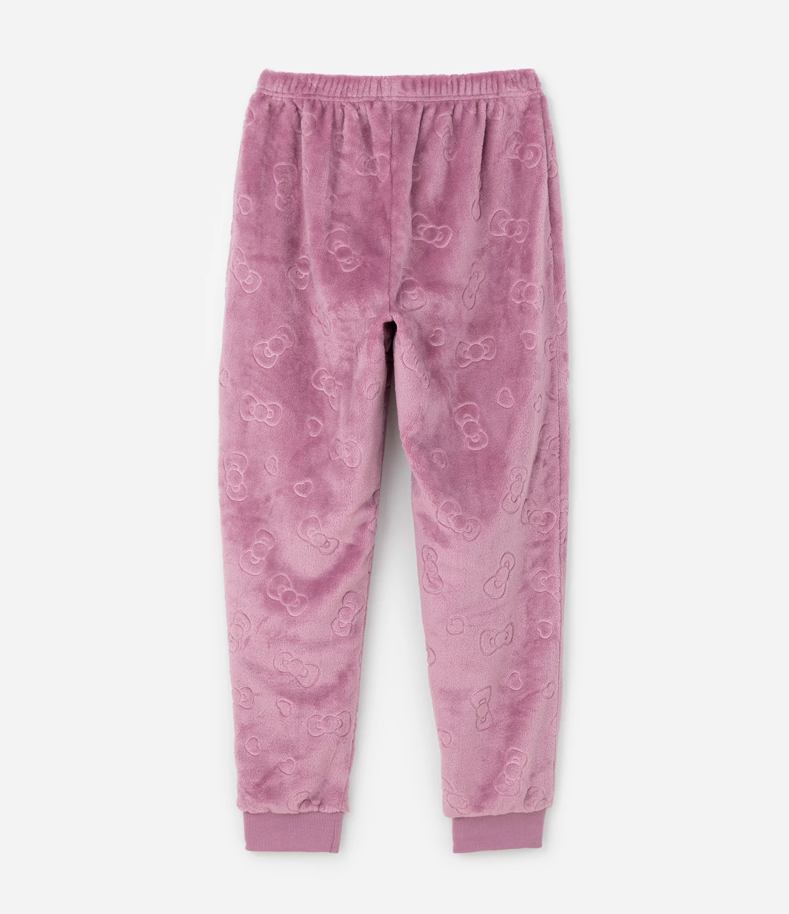 Pijama Infantil Longo com Hello Kitty em Relevo – Tam 5 a 14 Anos Rosa 5
