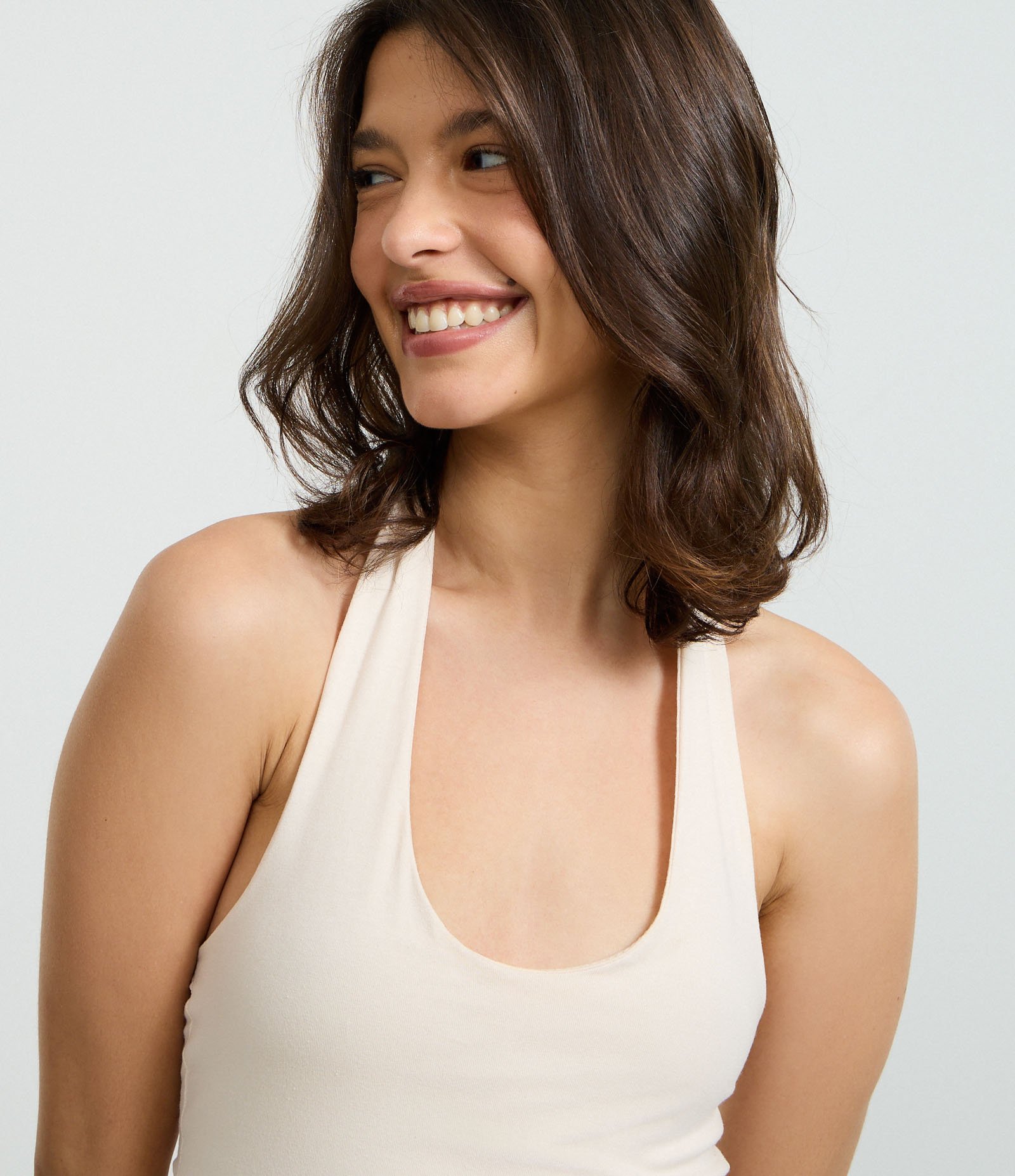 Vestido Curto em Algodão em Frente Única Rosa Claro 4