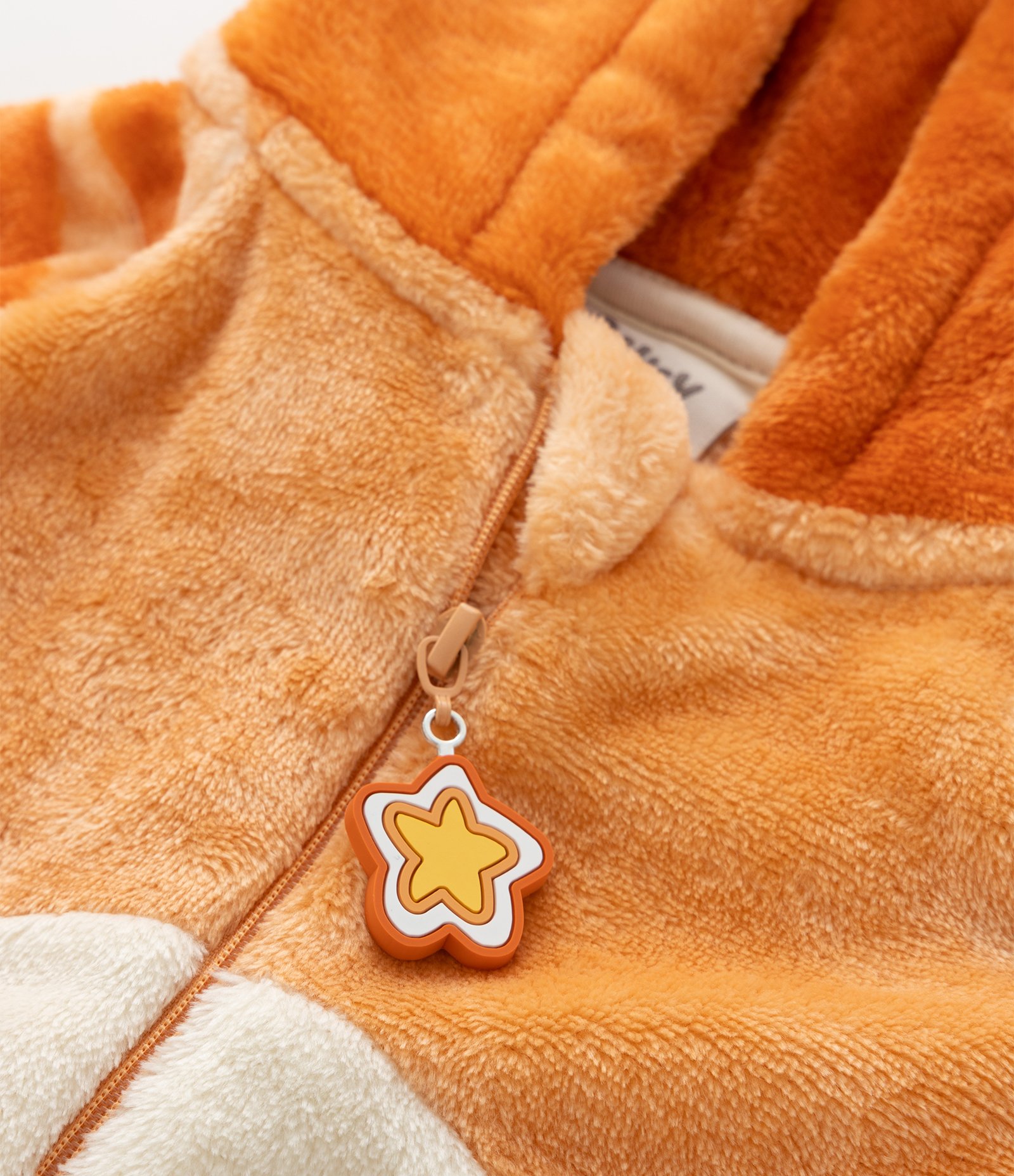 Pijama Infantil Jumper Bingo com Capuz 3D – Tam 2 a 8 Anos Laranja 5