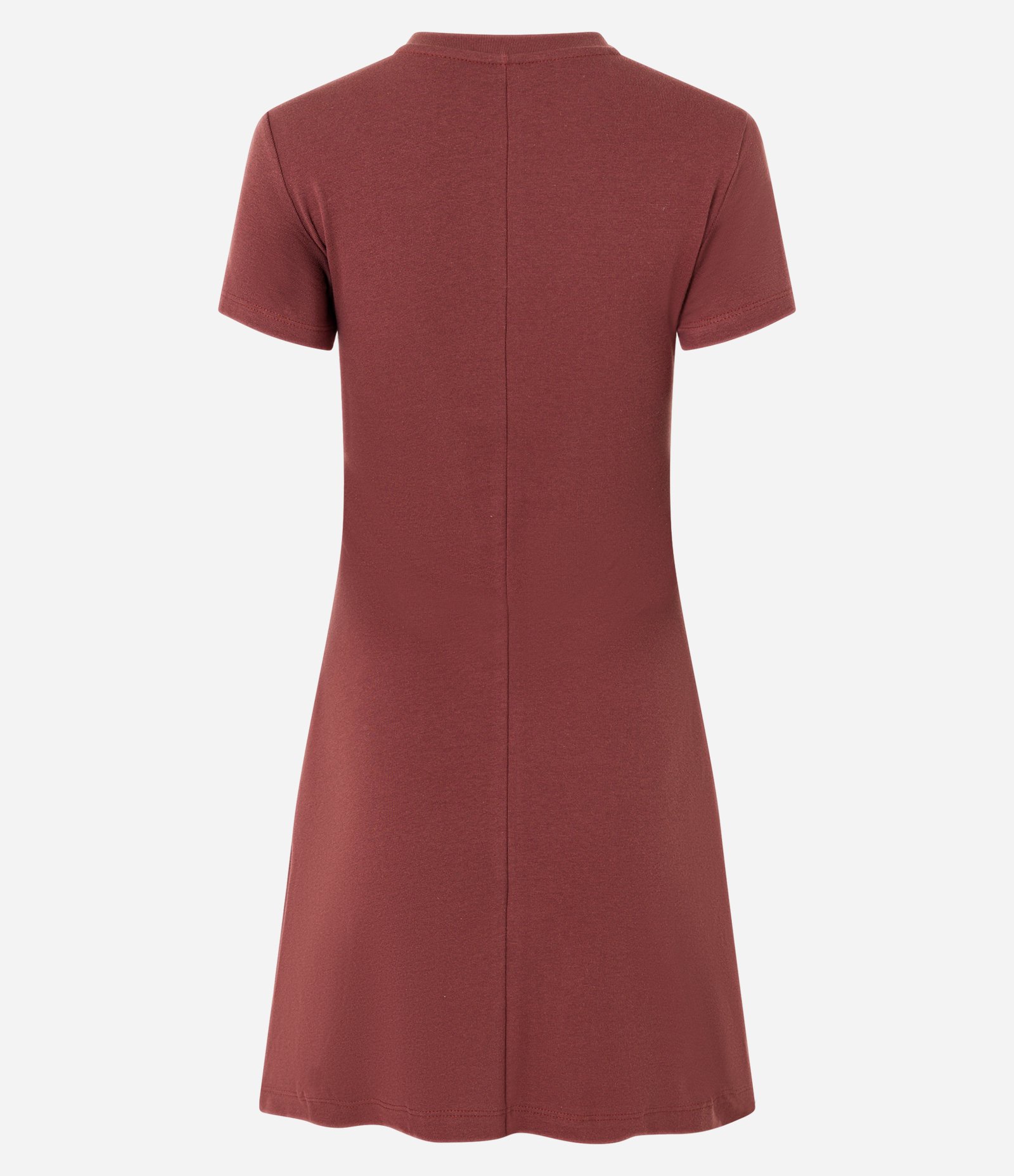 Vestido Curto em Ribana Básico Marrom 6