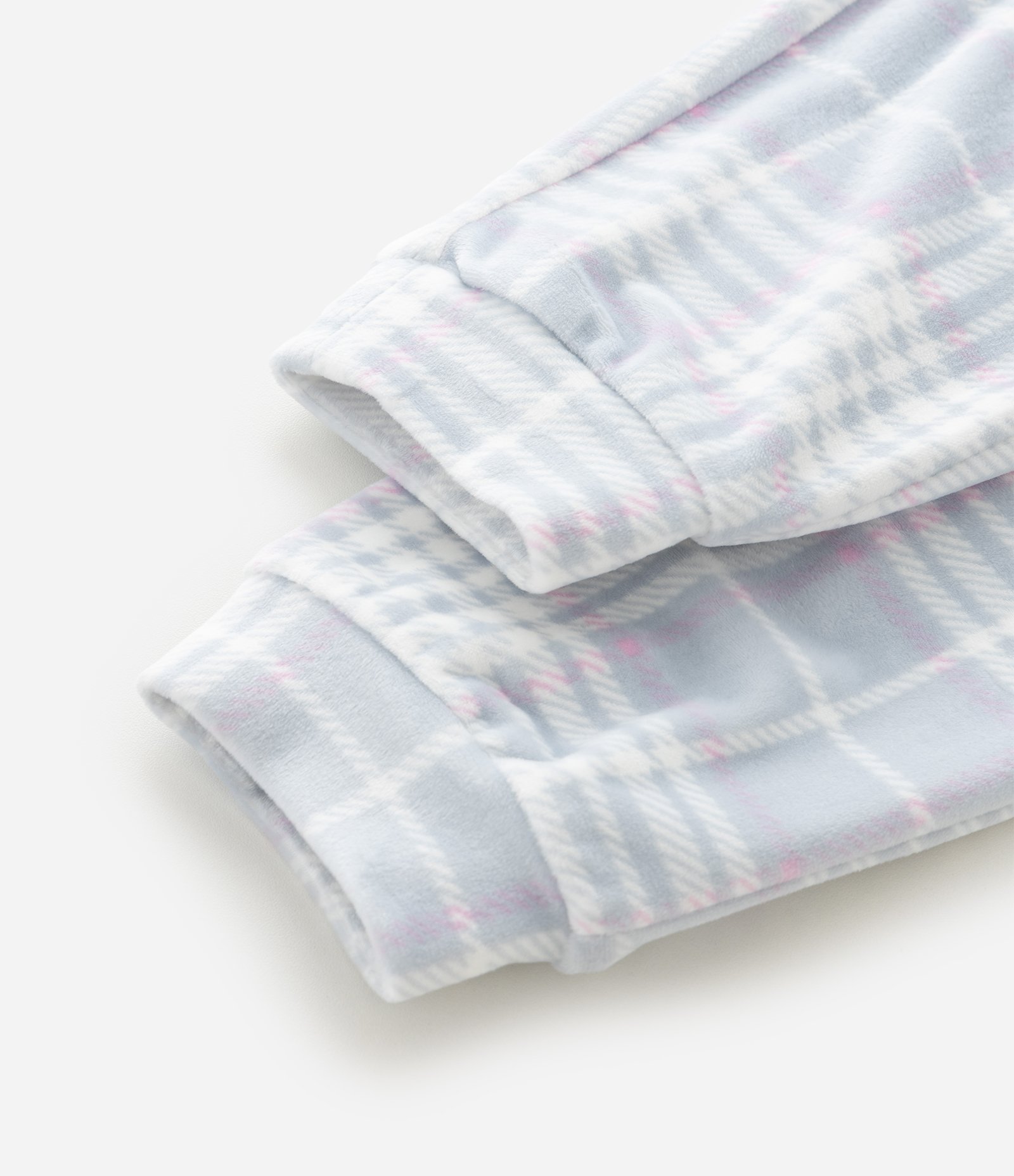 Pijama Infantil Canelado College com Calça Xadrez – Tam 7 a 16 Anos Off White 9