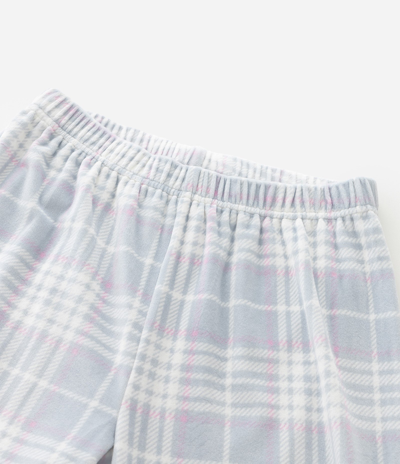 Pijama Infantil Canelado College com Calça Xadrez – Tam 7 a 16 Anos Off White 6