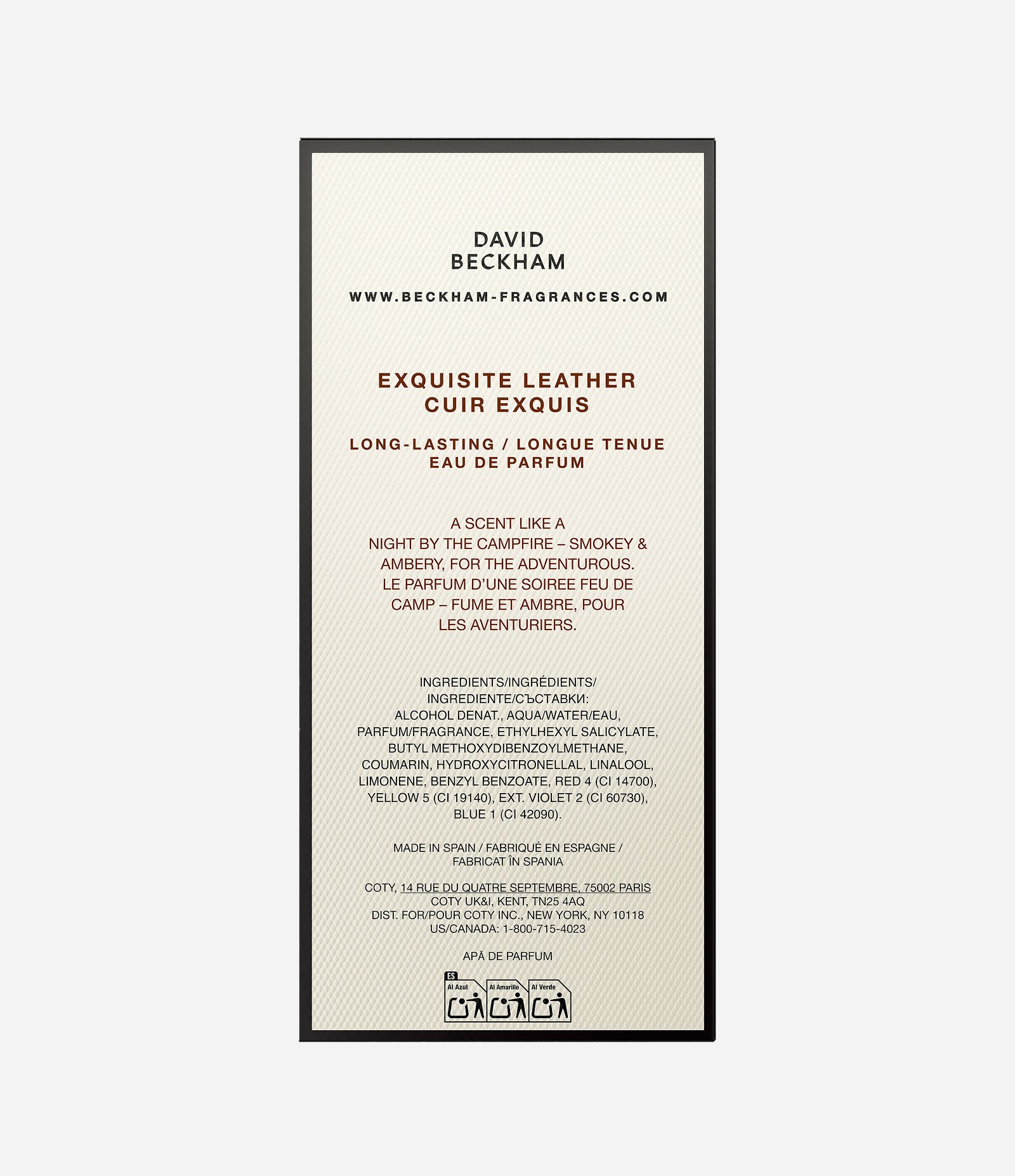 Perfume David Beckham The Collection Exquisite Leather Eau de Parfum Masculino  100ML 7