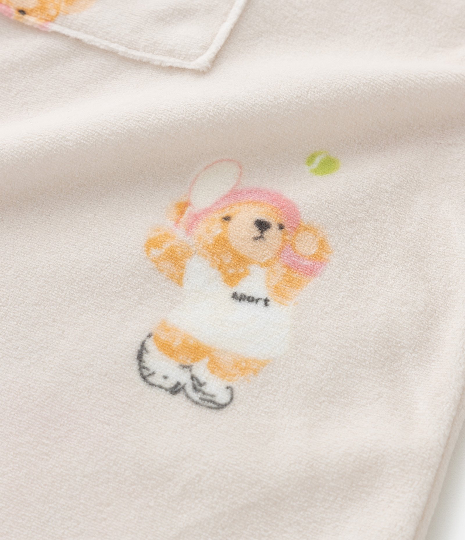 Pijama Infantil Blusa e Calça com Estampa de Urso  – Tam 4 a 16 Anos Bege Claro 9