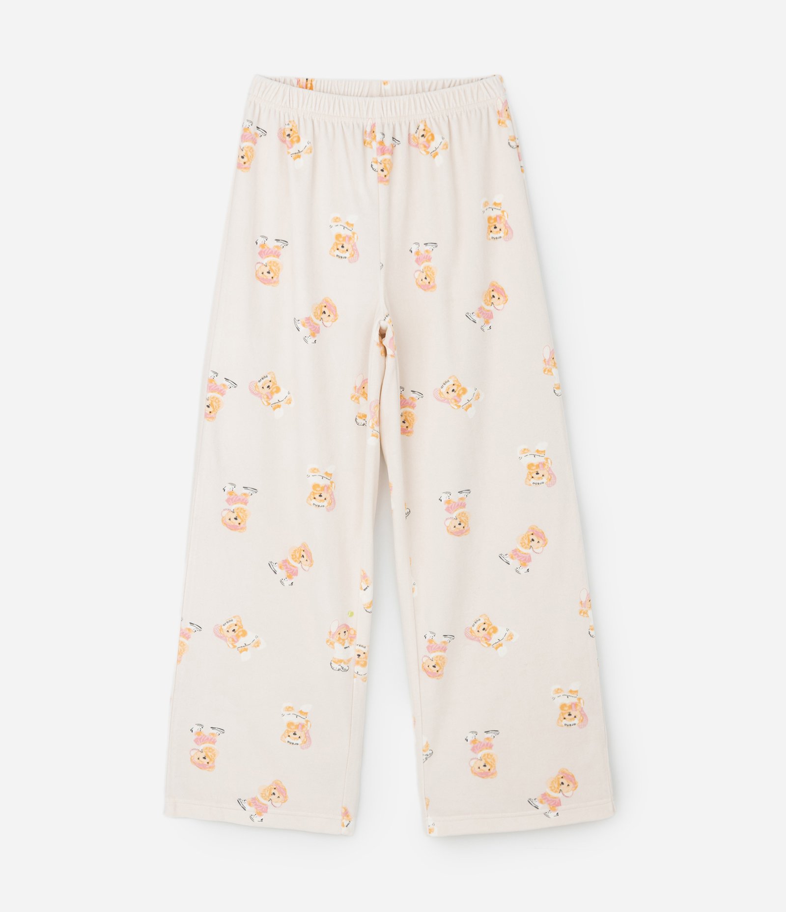 Pijama Infantil Blusa e Calça com Estampa de Urso  – Tam 4 a 16 Anos Bege Claro 4
