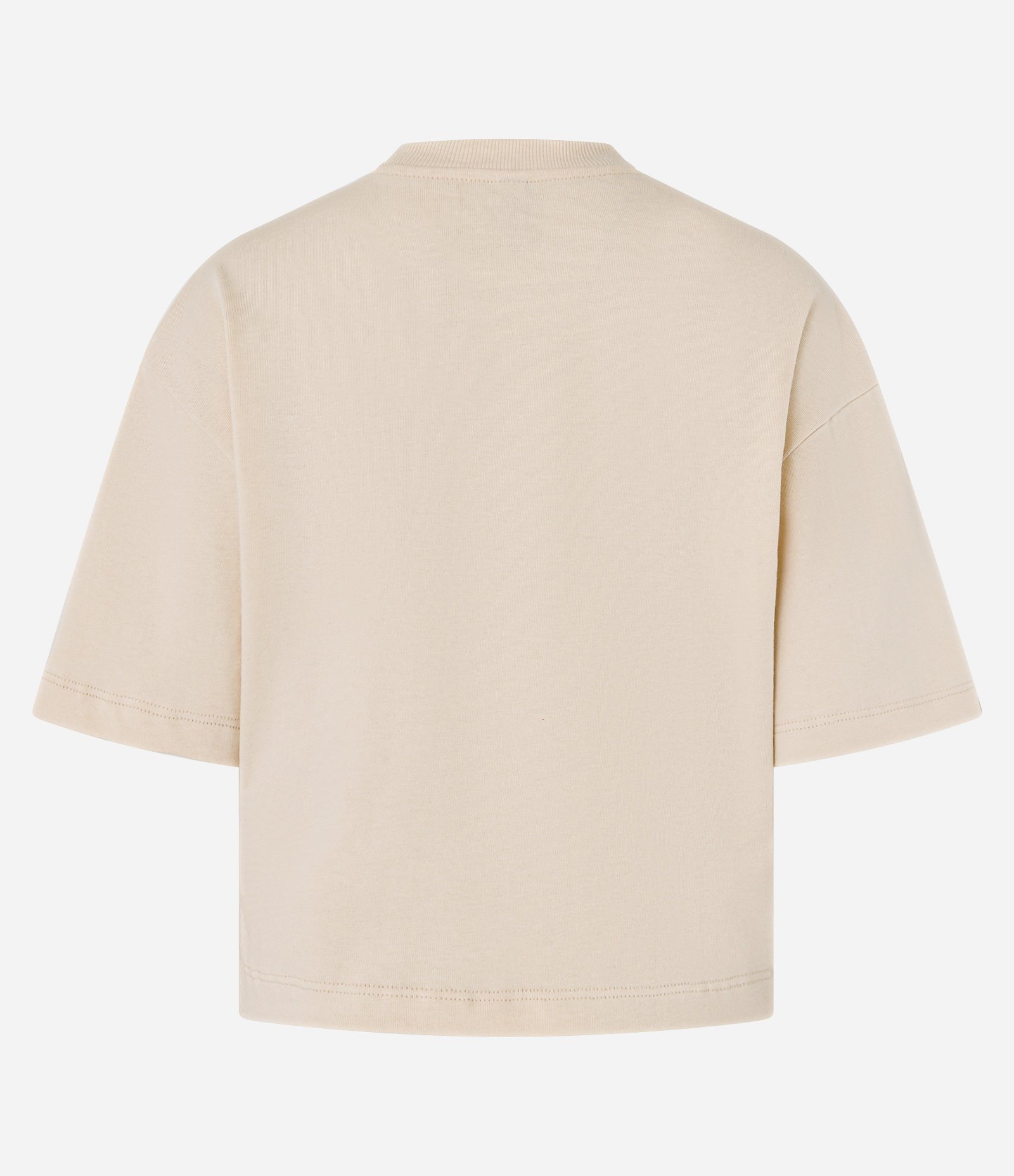 Blusa Básica em Algodão com Barra Ajustada Bege 8