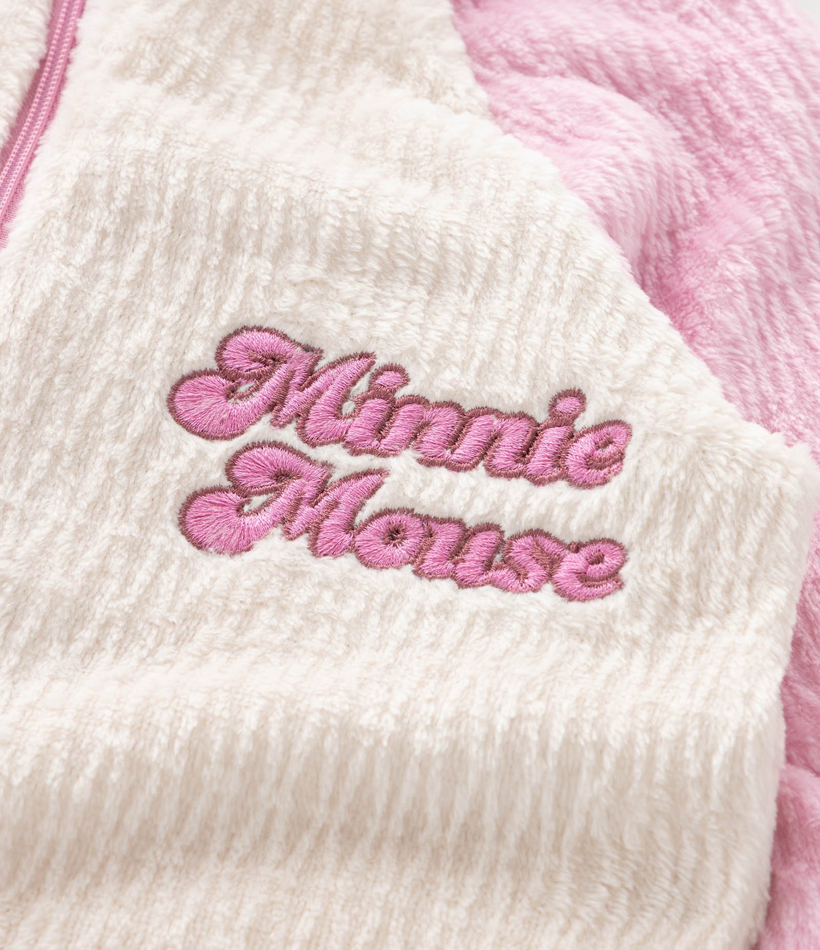 Pijama Infantil Jumper com Capuz Minnie – Tam 2 a 6 Anos Rosa/Off White 8