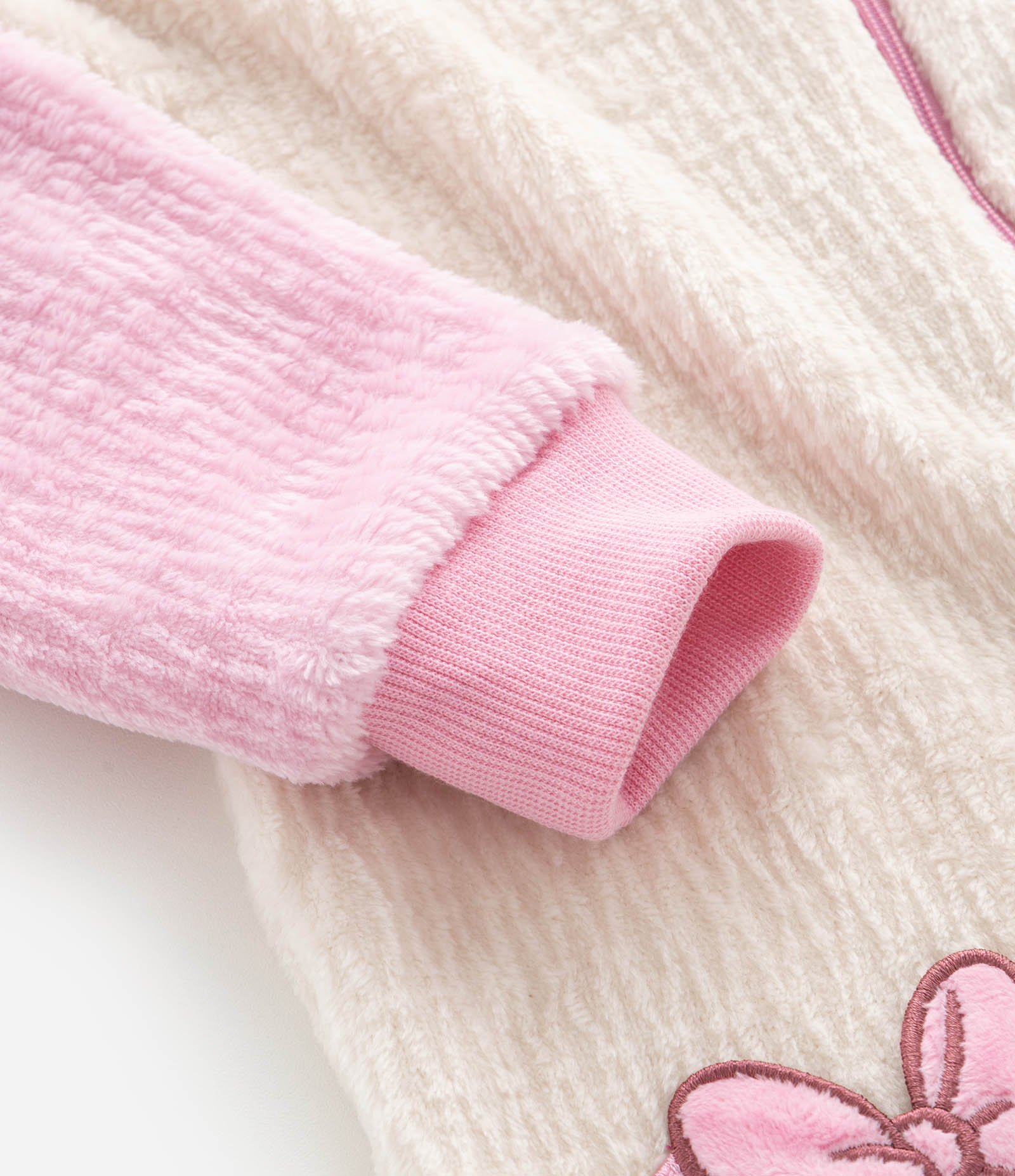Pijama Infantil Jumper com Capuz Minnie – Tam 2 a 6 Anos Rosa/Off White 5