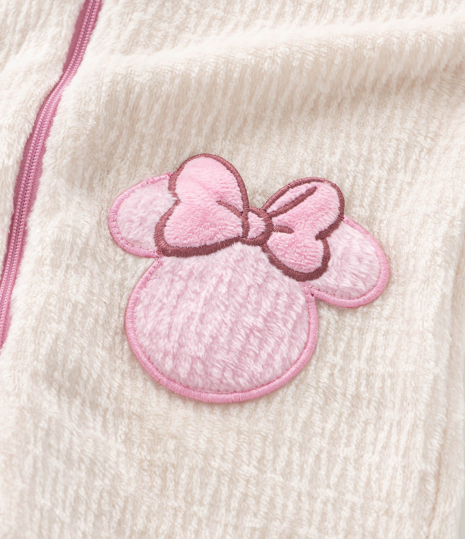Pijama Infantil Jumper com Capuz Minnie – Tam 2 a 6 Anos Rosa/Off White 7