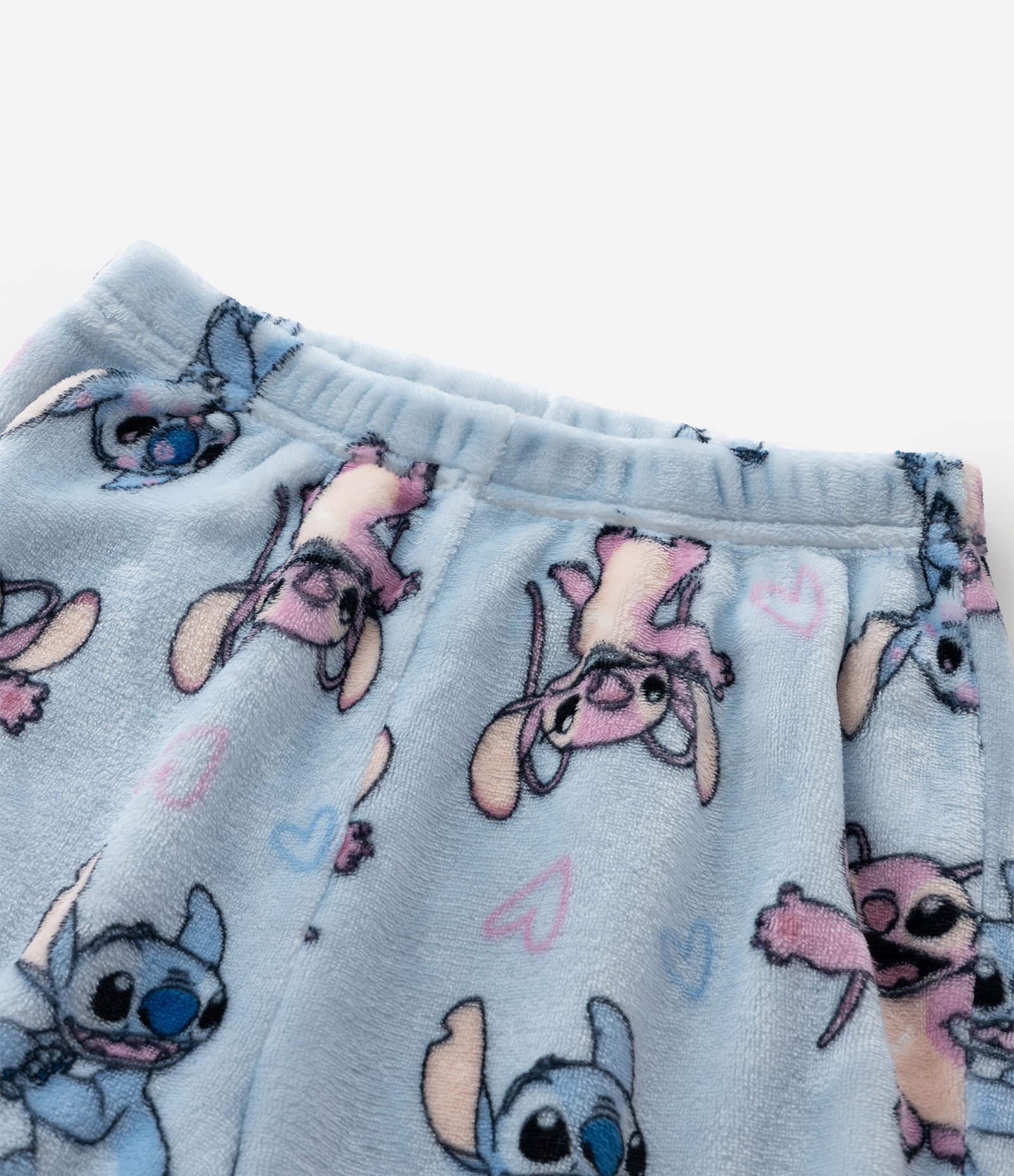 Pijama Infantil Longo Stitch e Angel – Tam 5 a 14 Anos Rosa/Azul/Branco 7