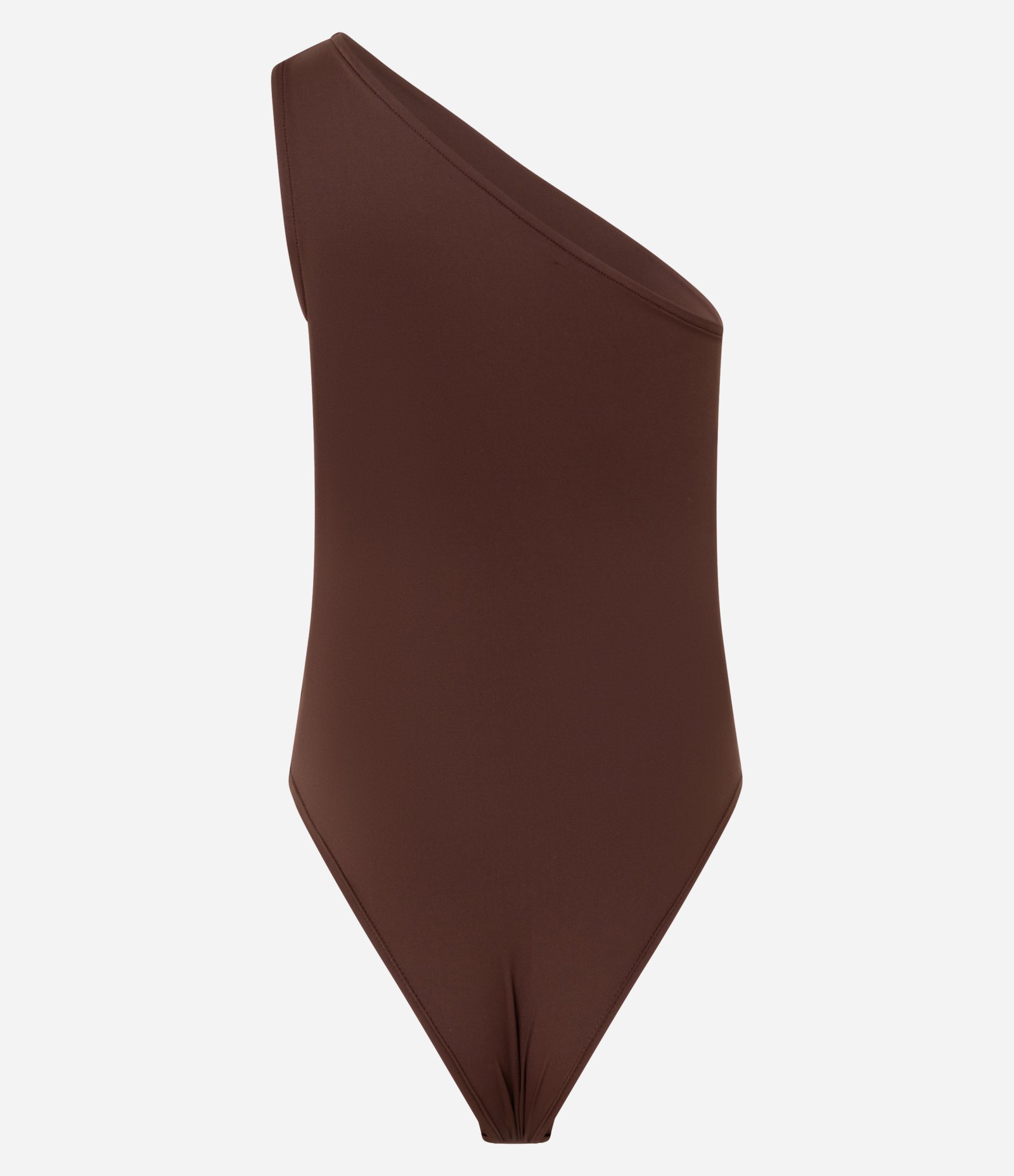 Body Ombro Único em Microfibra Marrom 5