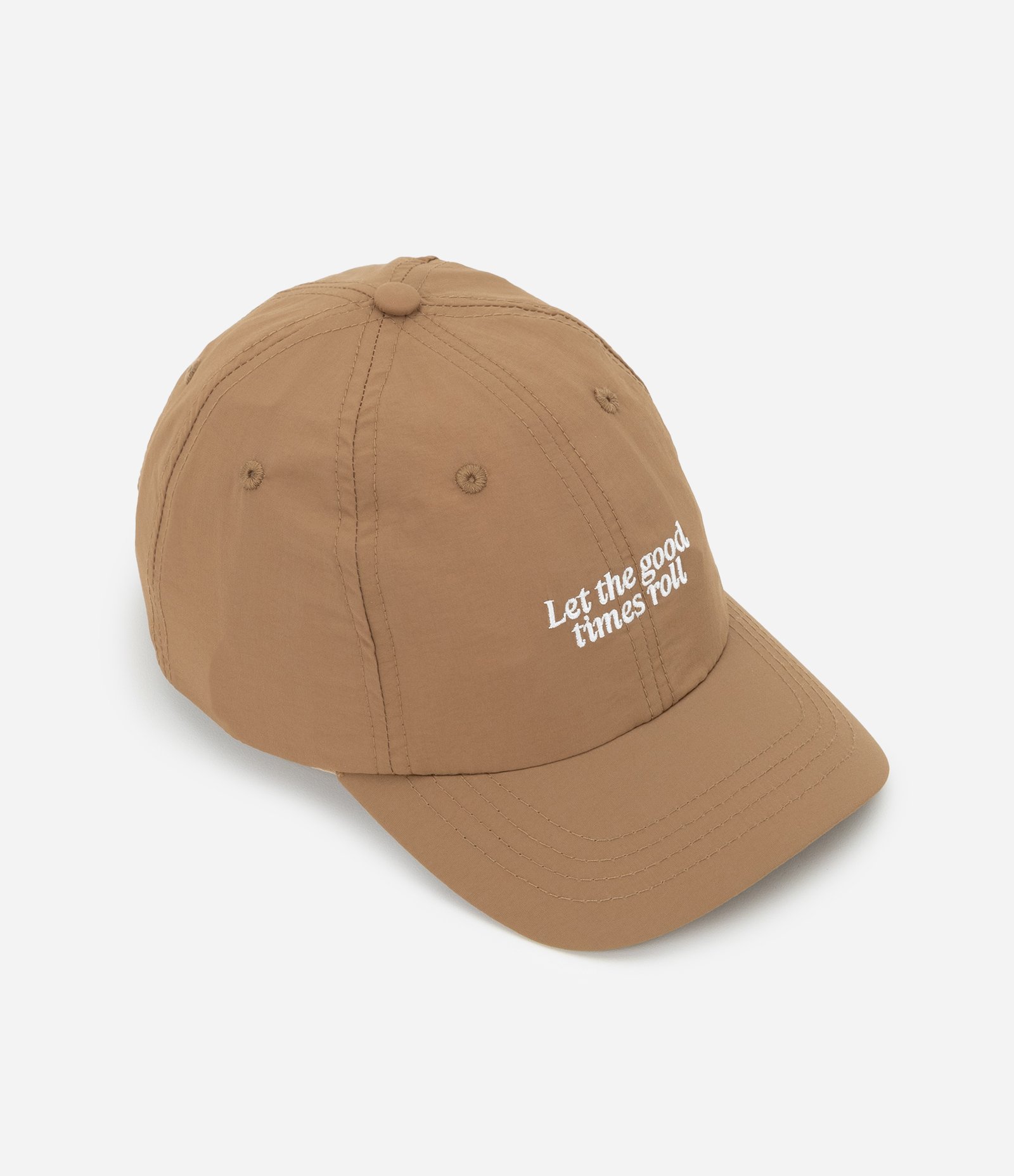 Boné Infantil em Sarja com Bordado Frontal – Tam U Marrom Claro 1