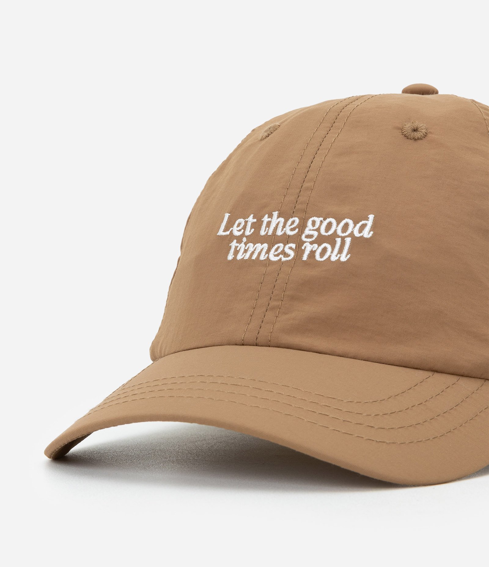 Boné Infantil em Sarja com Bordado Frontal – Tam U Marrom Claro 4