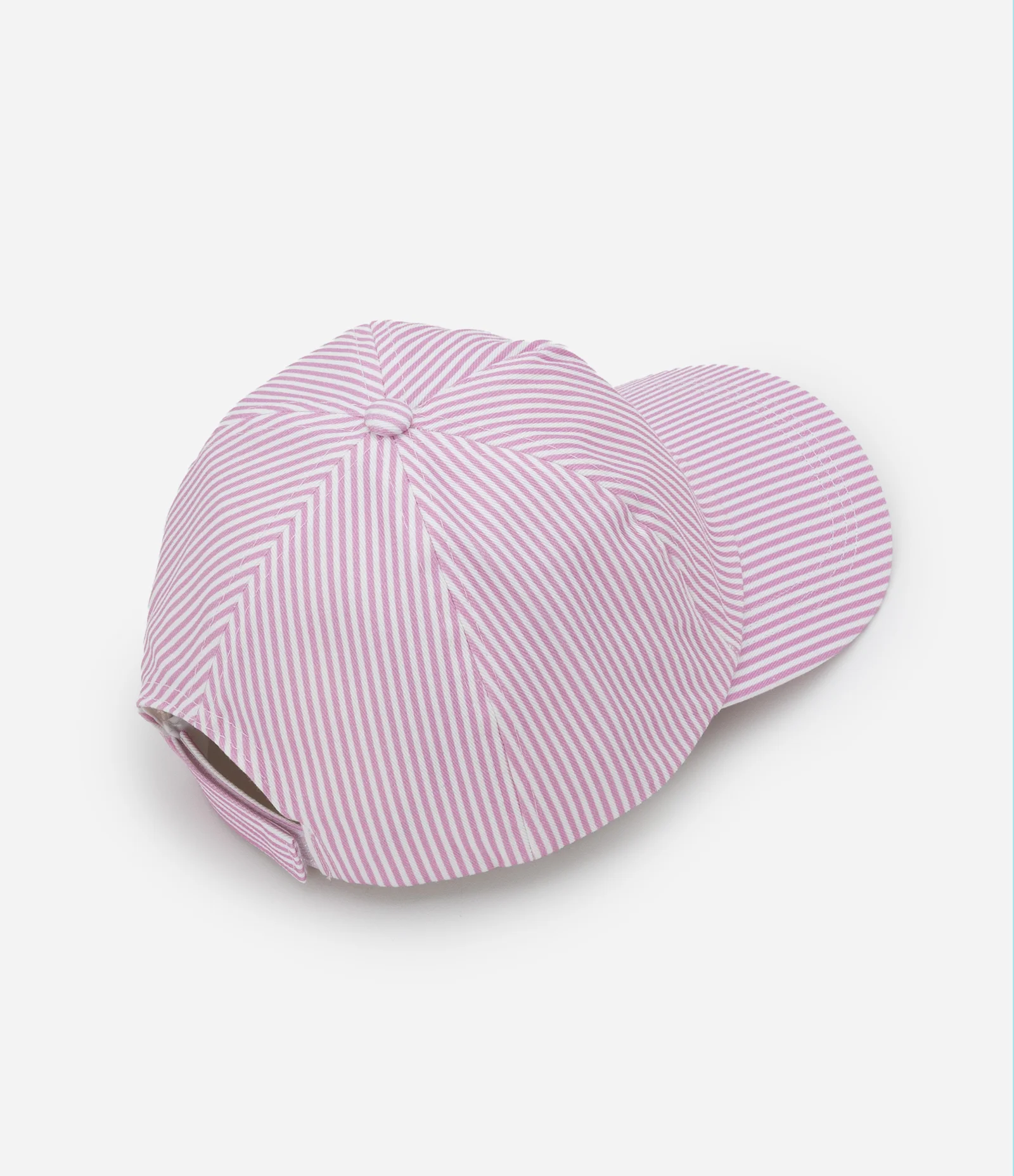 Boné Infantil Aba Curva com Bordado Cerejinhas e Listrado - Tam U Rosa 2