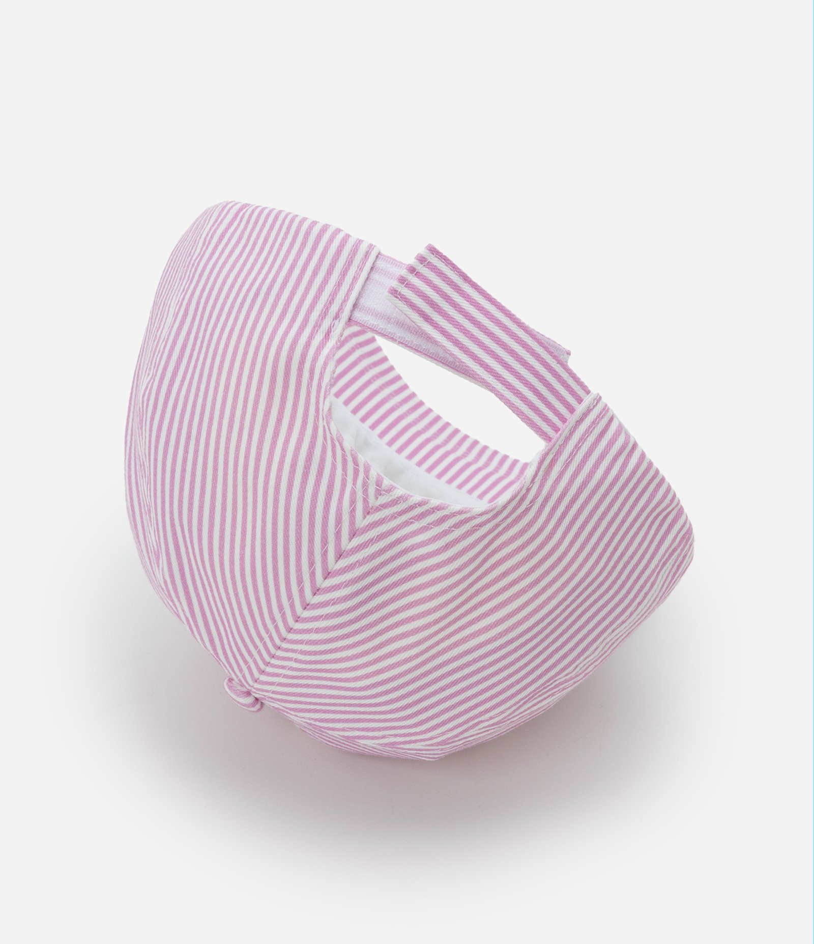 Boné Infantil Aba Curva com Bordado Cerejinhas e Listrado - Tam U Rosa 3