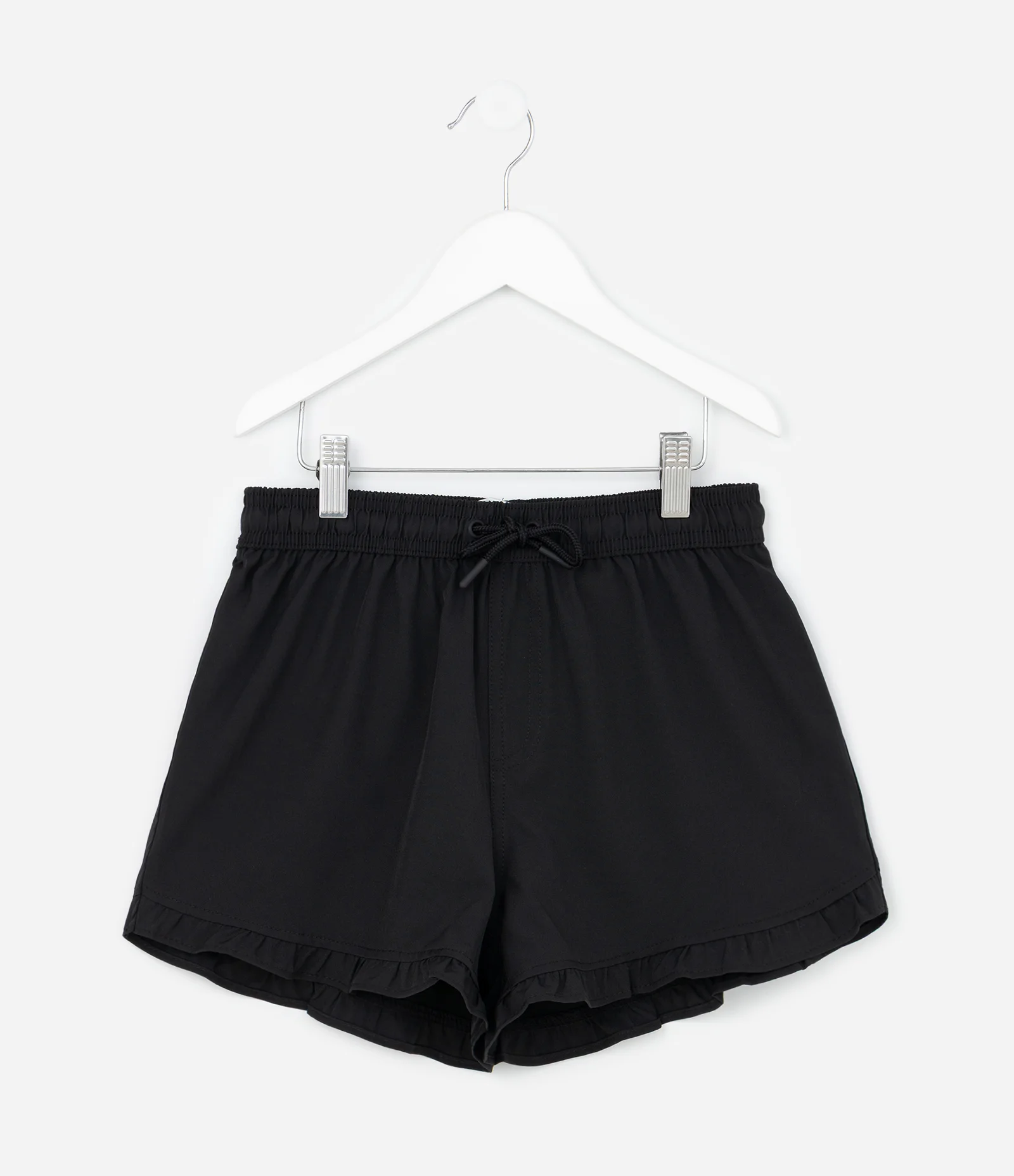 Short Infantil com Babados – Tam 5 a 14 Anos Preto 2