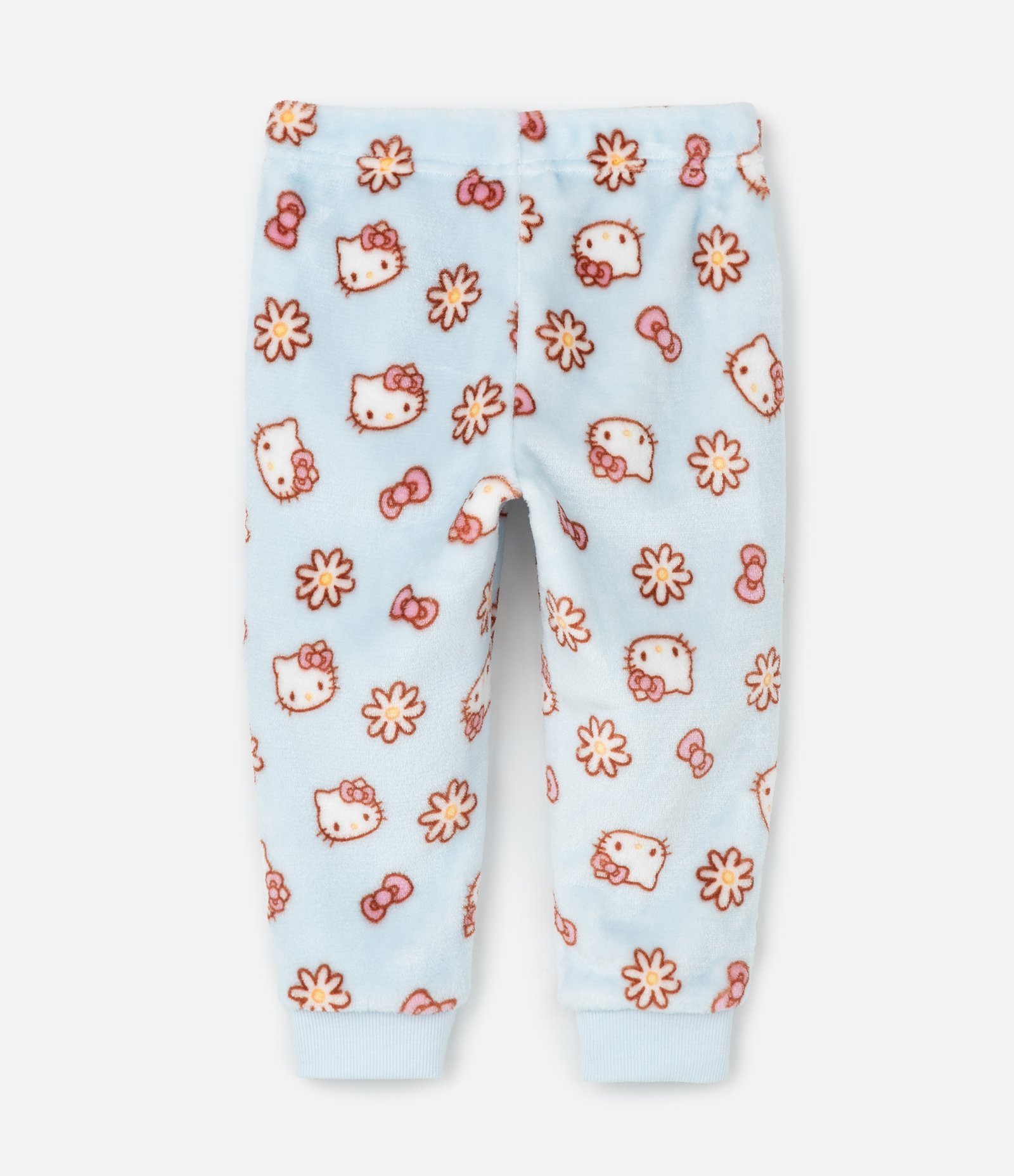 Pijama Infantil Longo com Estampa Hello Kitty – Tam 2 a 8 Anos Rosa/Azul Claro 5