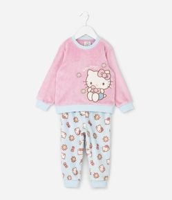 Pijama Infantil Longo com Estampa Hello Kitty – Tam 2 a 8 Anos