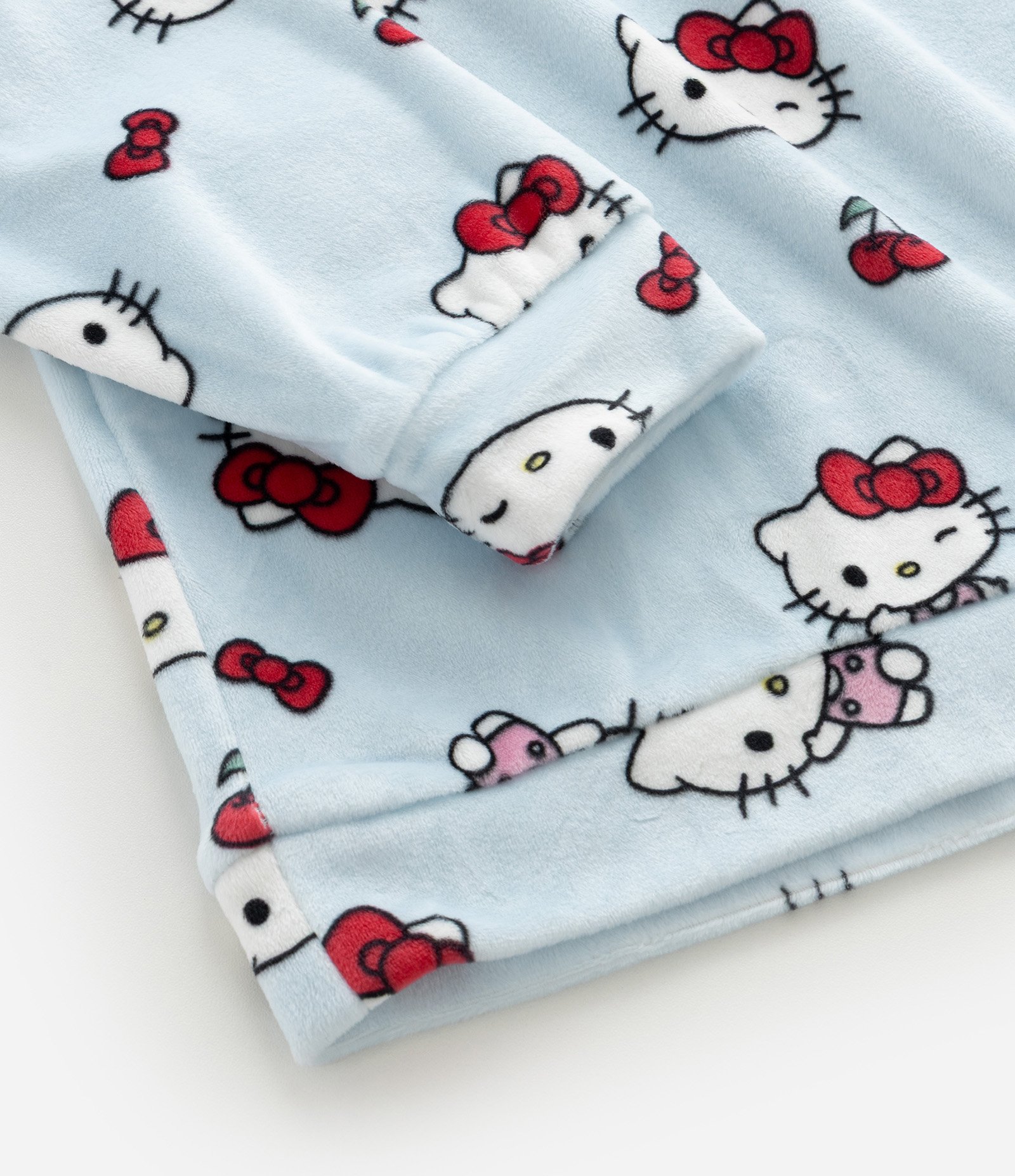 Pijama Infantil Plush Hello Kitty e Amigas - 5 ao 16 Anos Azul 9