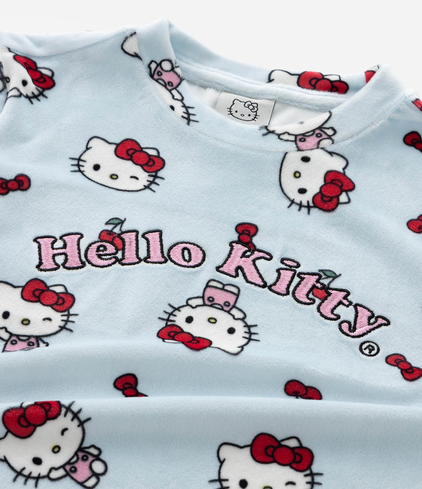 Pijama Infantil Plush Hello Kitty e Amigas - 5 ao 16 Anos Azul 10