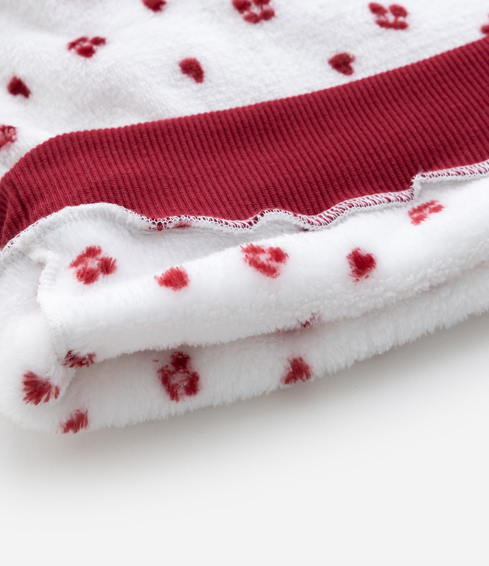 Pijama Infantil Longo com Bordado Lettering – Tam 8 a 16 Anos Vermelho/Branco 4