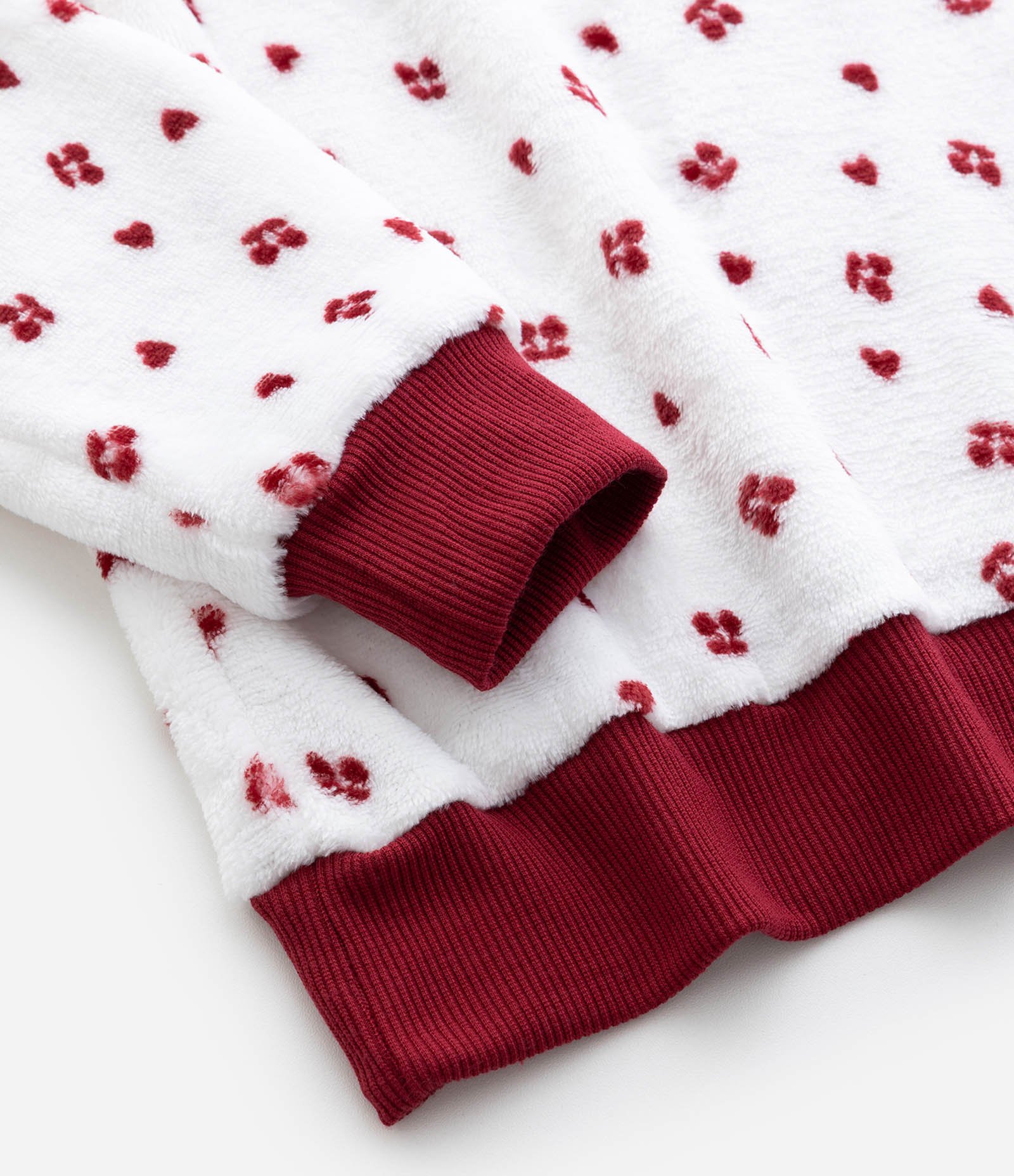 Pijama Infantil Longo com Bordado Lettering – Tam 8 a 16 Anos Vermelho/Branco 5