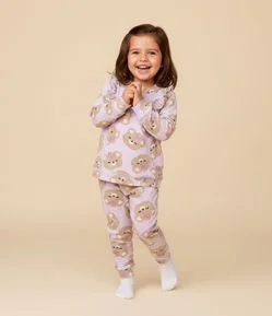 Pijama Infantil Longo com Estampa de Ursinhos – Tam 2 a 4 Anos