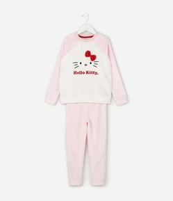 Pijama Infantil Fleece Hello Kitty - Tam 5 a 16 Anos