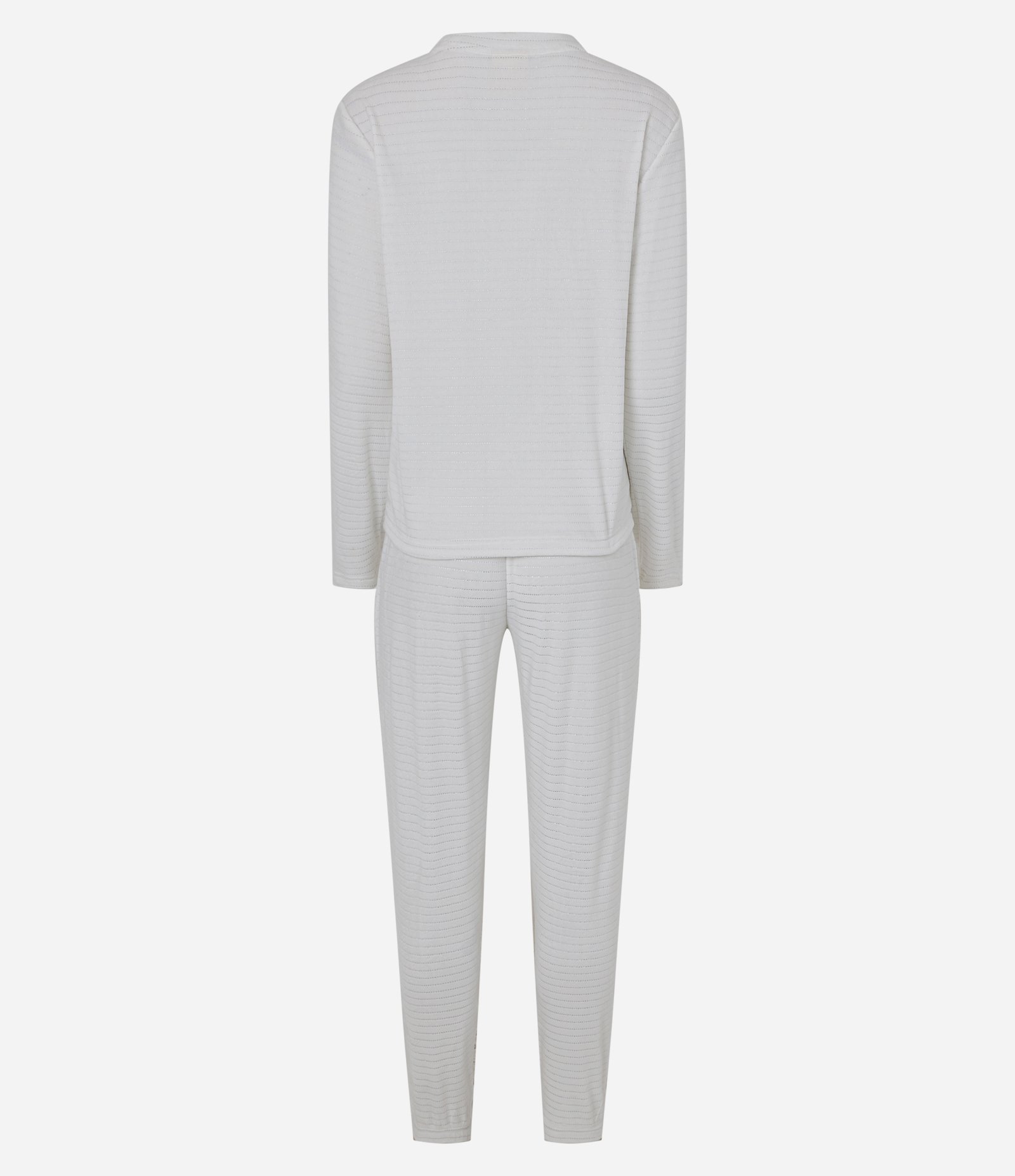 Pijama Longo com Estampa Listrada Mickey Branco 3