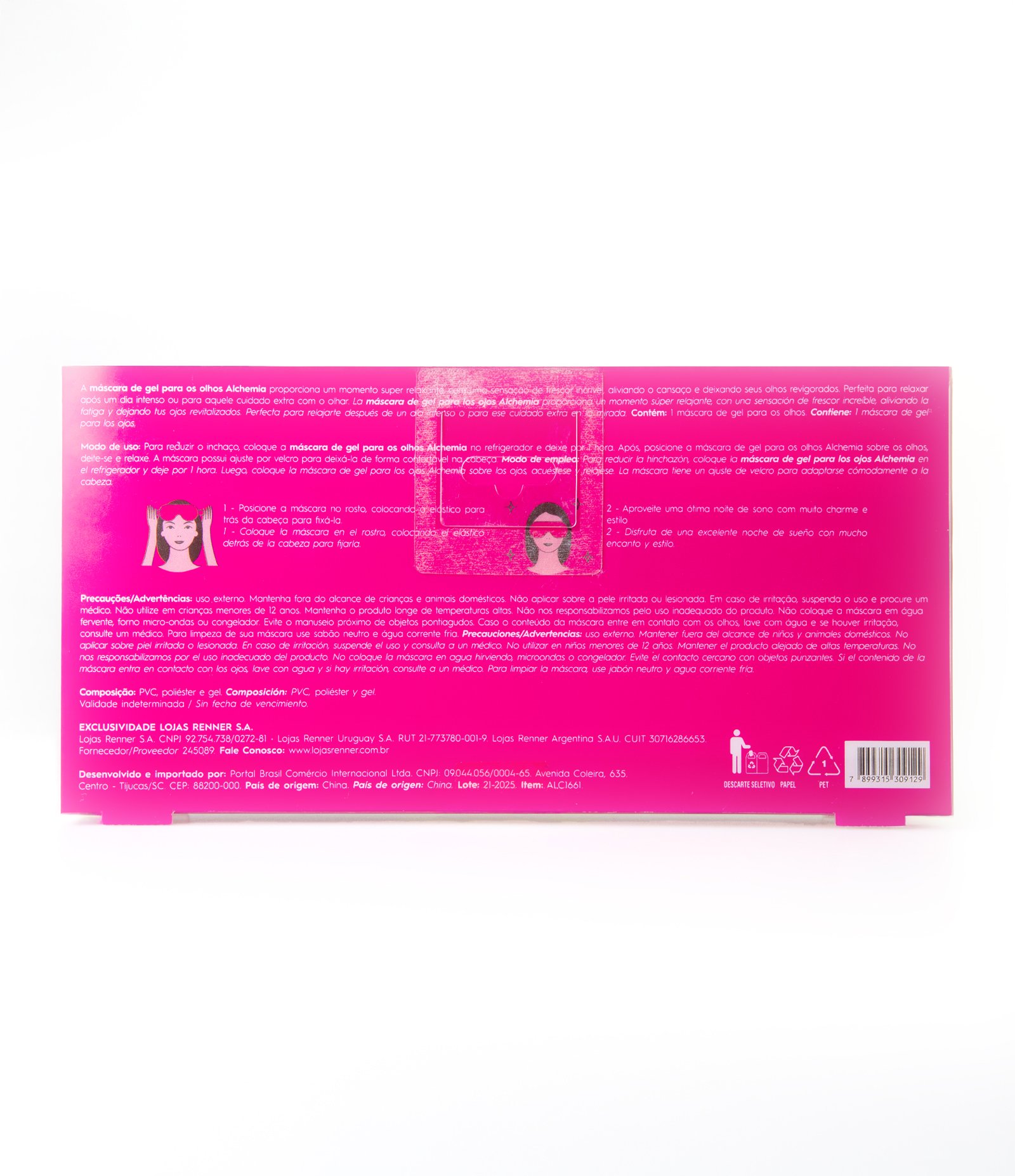 Máscara de Gel para Olhos Juicy Always Fresh Alchemia U 3