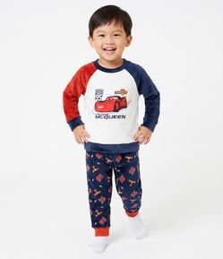 Pijama Infantil Longo com Estampa Relâmpago McQueen – Tam 2 a 8 Anos