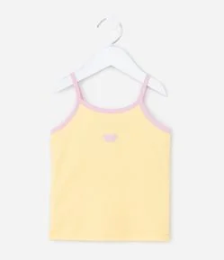 Regata Infantil com Borboleta Canelada - Tam 1 a 6 Anos