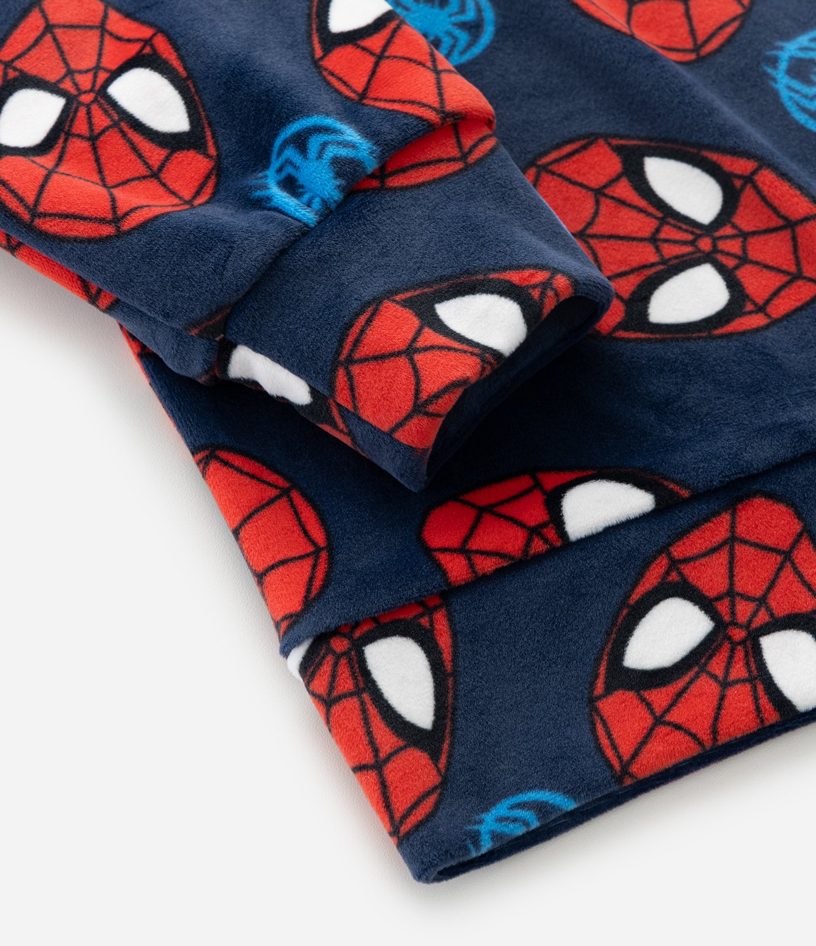 Pijama Infantil Longo em Plush com Estampa Homem Aranha – Tam 3 a 10 Anos Azul Marinho 9