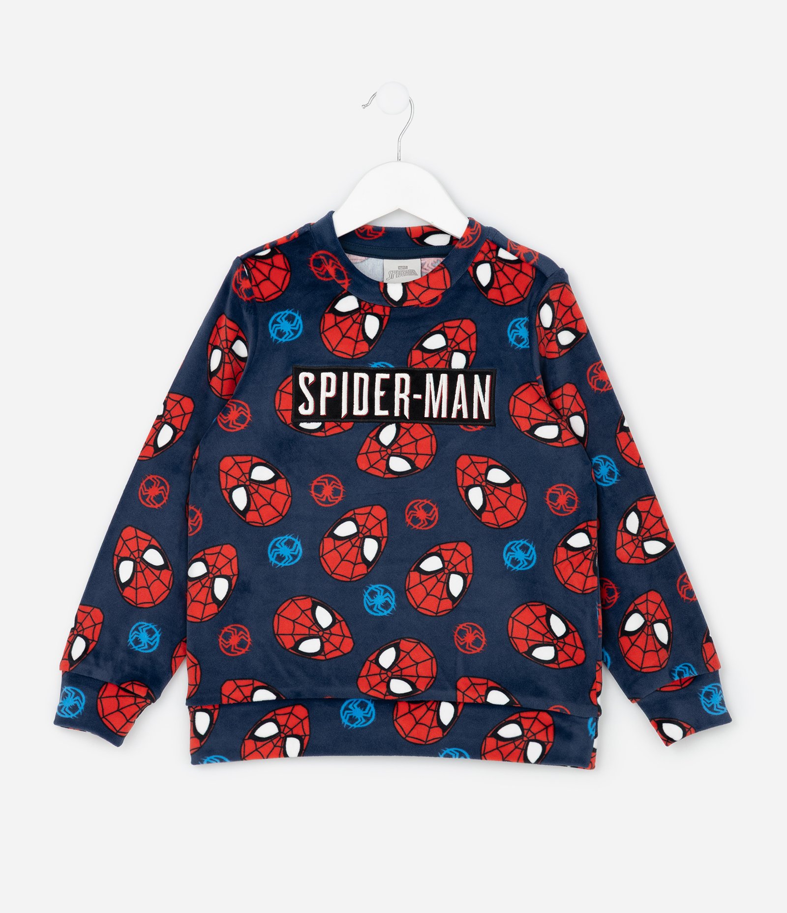 Pijama Infantil Longo em Plush com Estampa Homem Aranha – Tam 3 a 10 Anos Azul Marinho 2