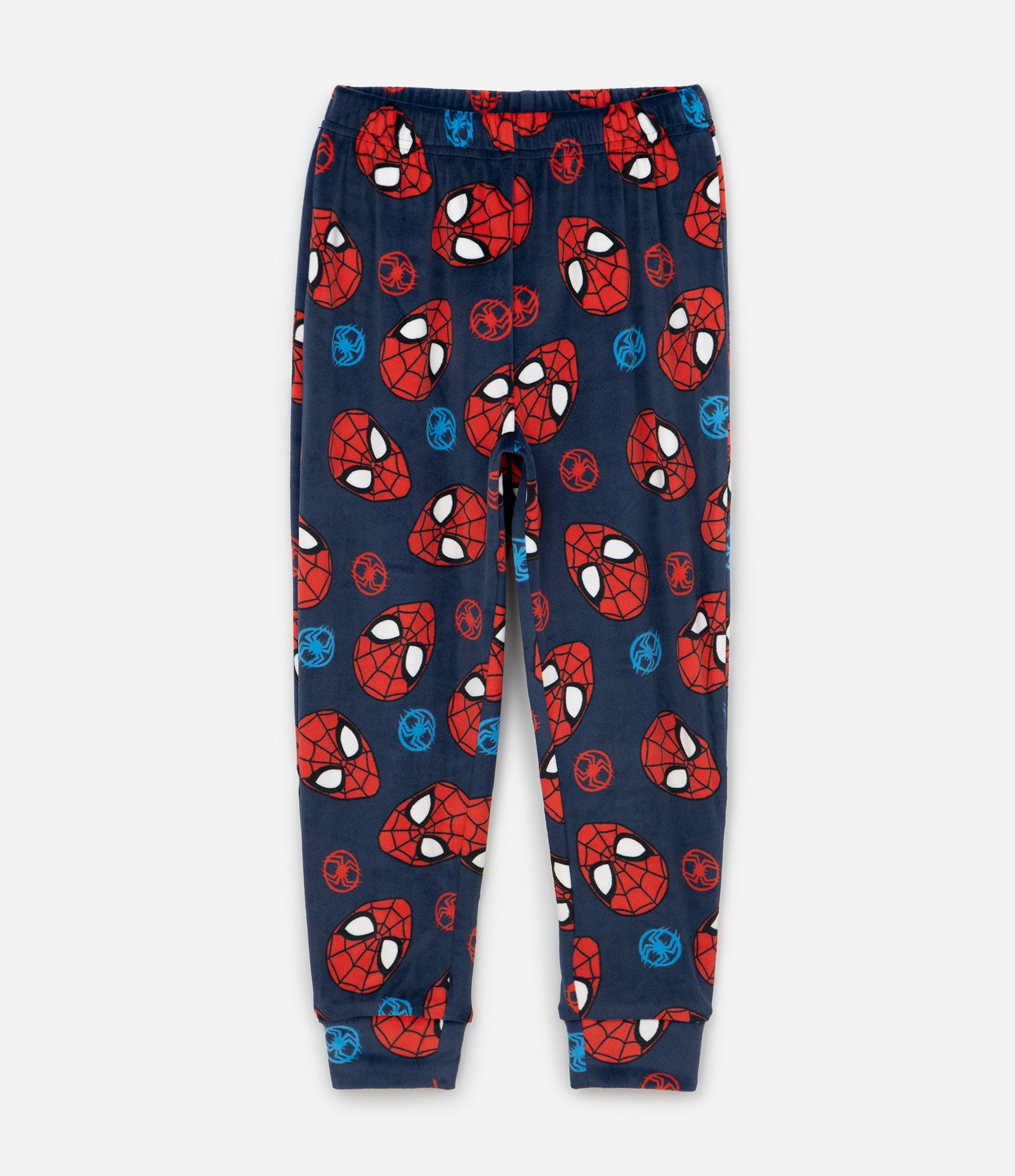 Pijama Infantil Longo em Plush com Estampa Homem Aranha – Tam 3 a 10 Anos Azul Marinho 4
