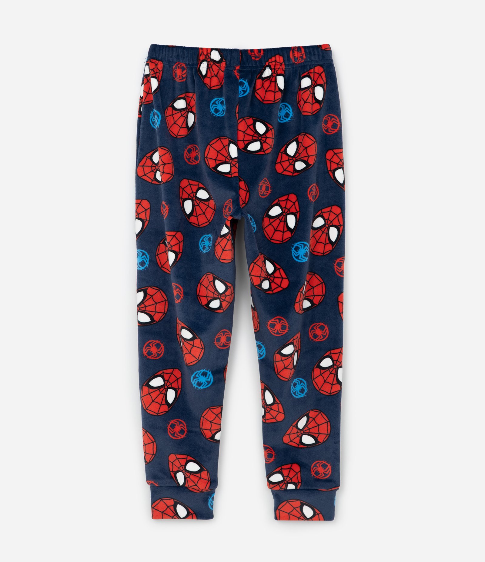 Pijama Infantil Longo em Plush com Estampa Homem Aranha – Tam 3 a 10 Anos Azul Marinho 5