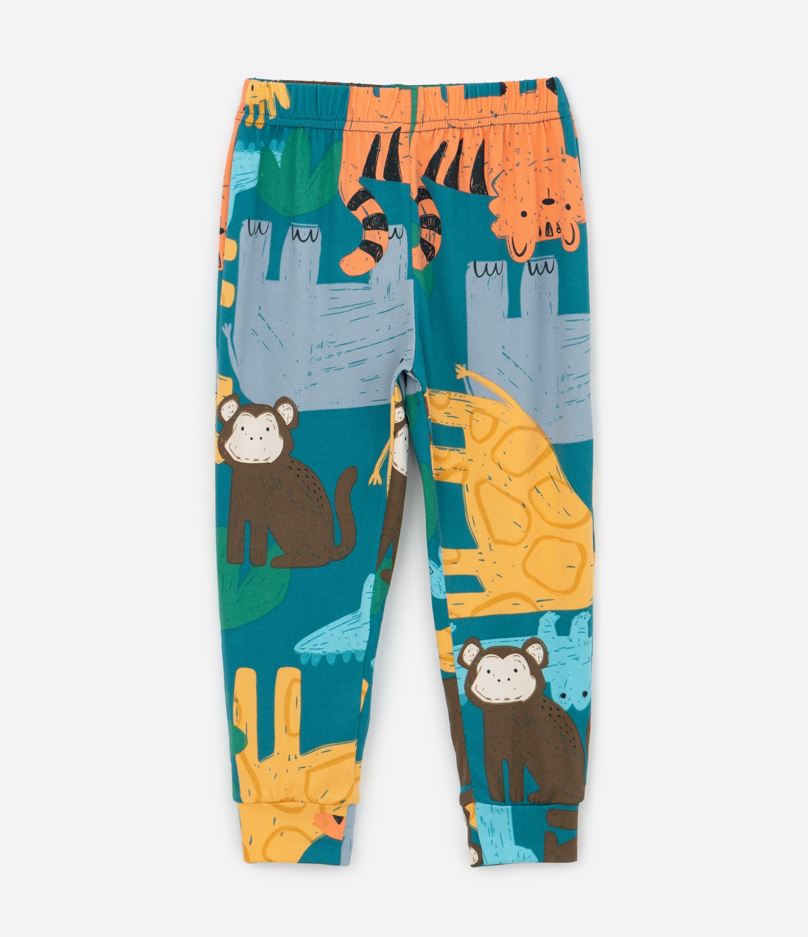 Pijama Infantil Longo em Plush com Estampa de Animais – Tam 2 a 6 Anos Verde 4