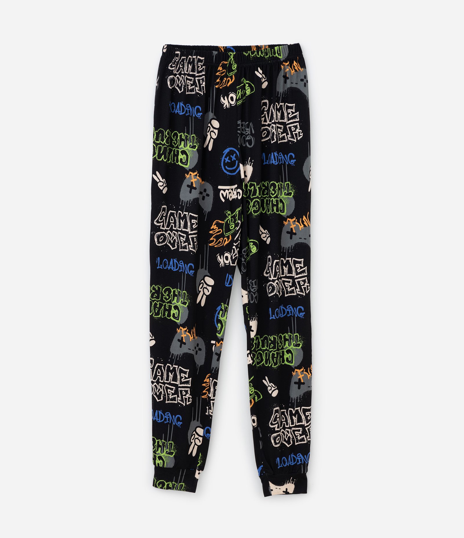 Pijama Infantil Longo em Plush com Estampa de Skate – Tam 7 a 14 Anos Preto 4