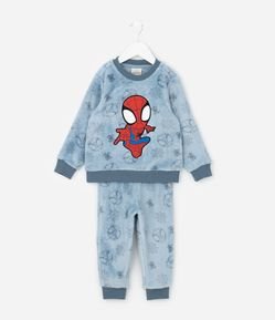 Pijama Infantil Longo com Bordado Spidey – Tam 2 a 6 Anos