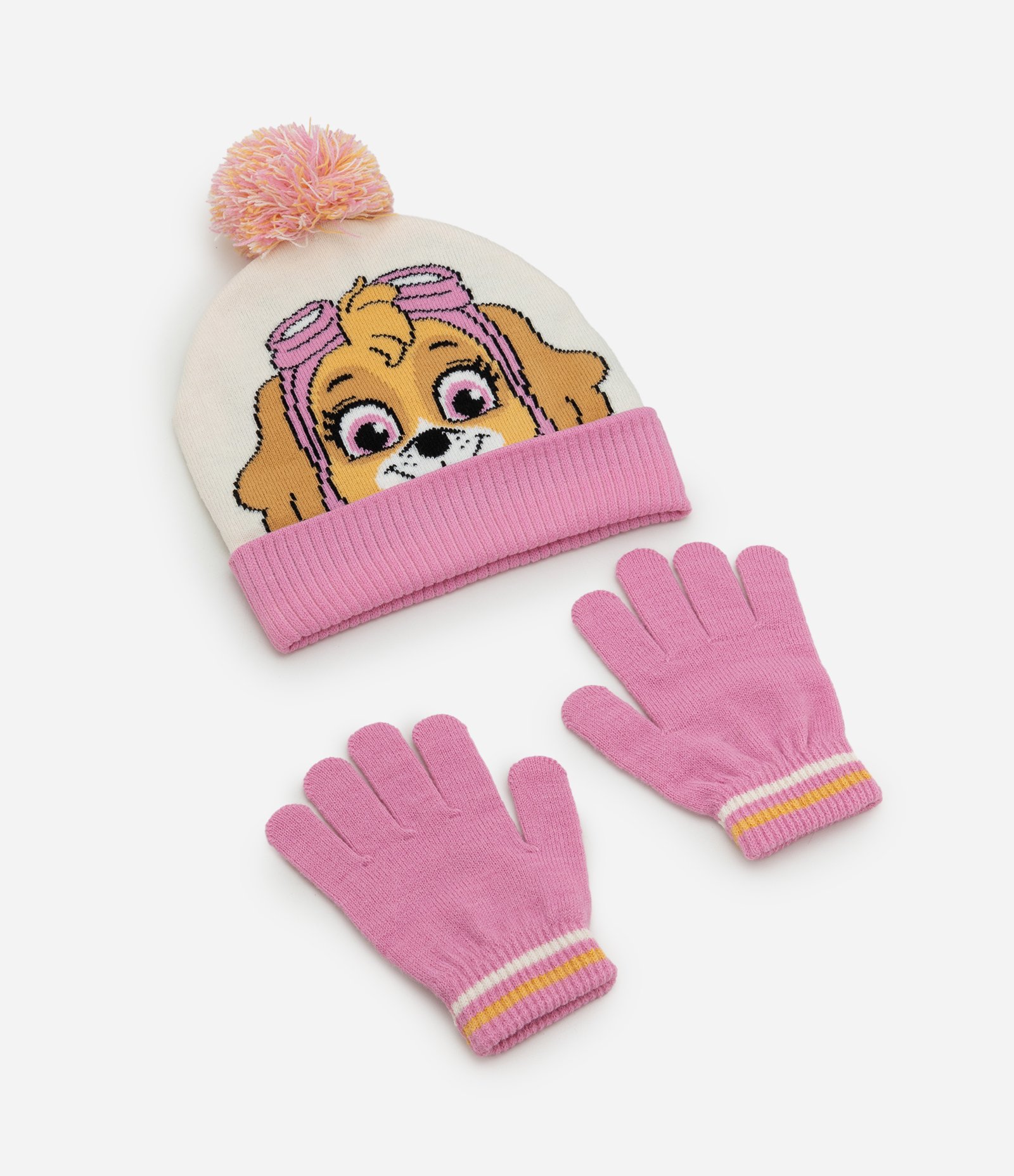 Conjunto Infantil 02 Peças Skye da Patrulha Canina – Tam U Rosa/Bege 1