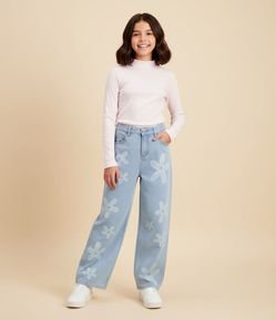 Camiseta Infantil Seamless com Gola Alta – Tam 5 a 14 Anos