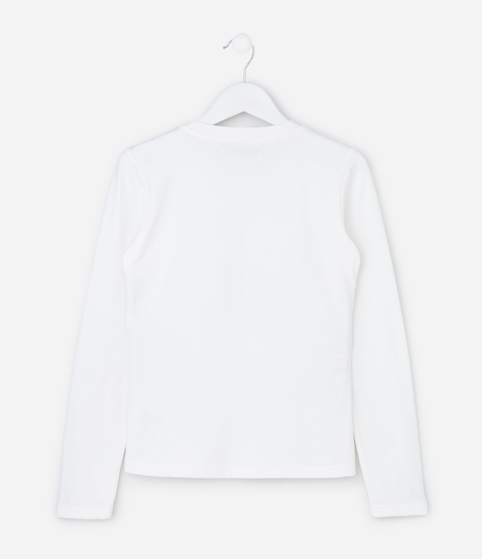 Camiseta Térmica Infantil com Manga Longa – Tam 5 a 16 Anos Branco 3