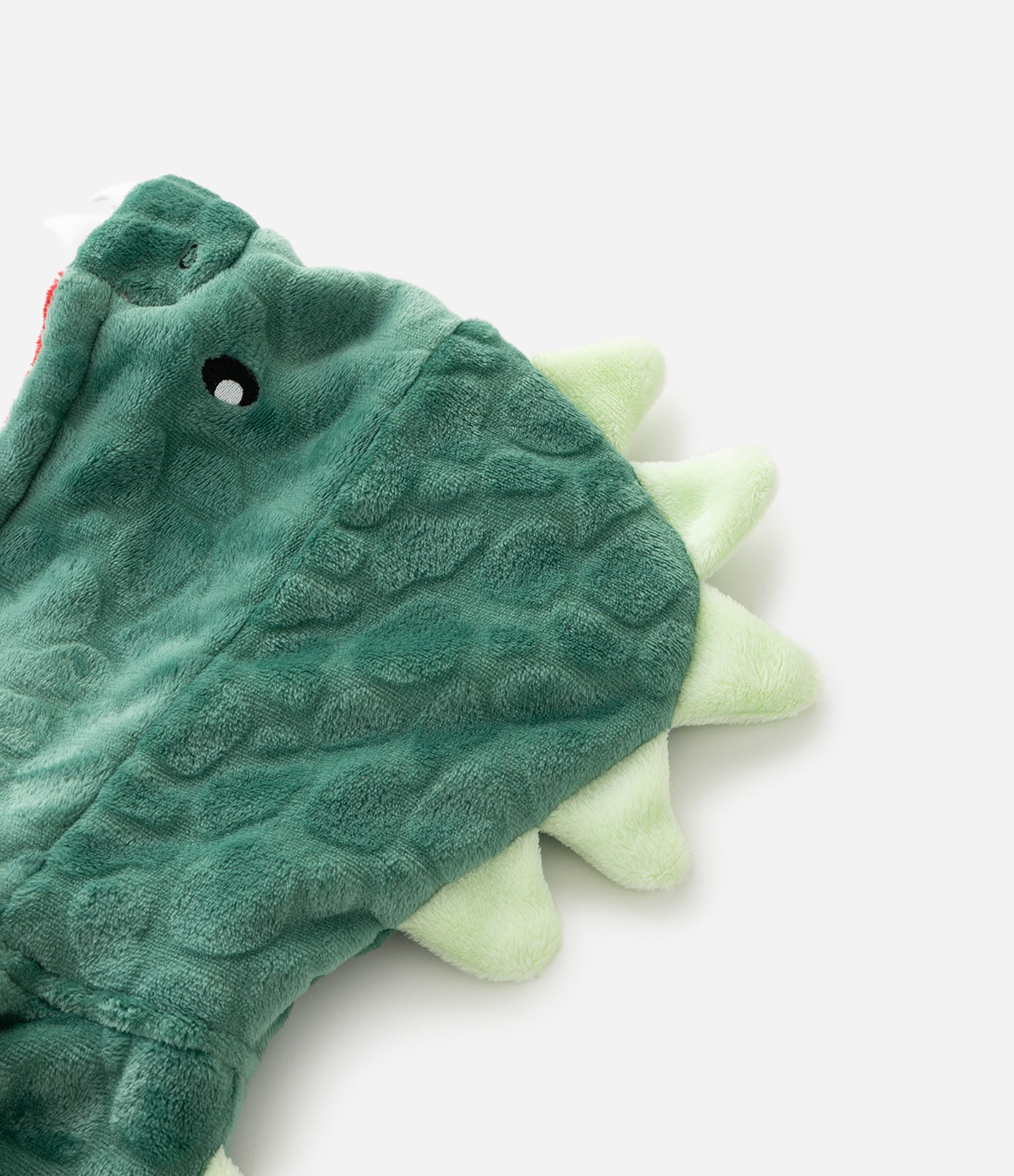 Pijama Infantil Jumper de Dinossauro com Capuz 3D – Tam 2 a 14 Anos Verde 7