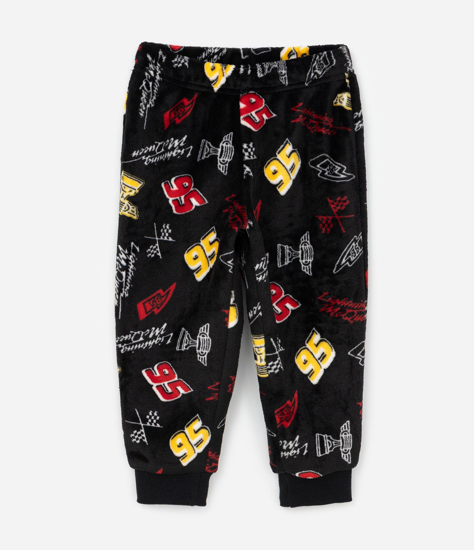Pijama Infantil Relâmpago McQueen com Calça Estampada – Tam 2 a 8 Anos Vermelho/Preto 4