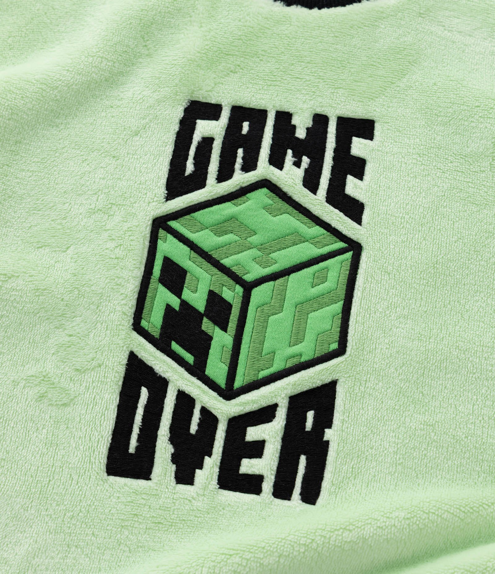 Pijama Infantil Blusa e Calça com Estampa Minecraft – Tam 5 a 14 Anos Verde/Preto 12