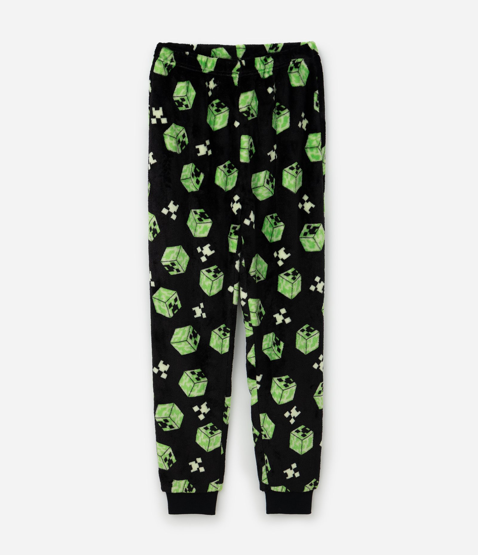 Pijama Infantil Blusa e Calça com Estampa Minecraft – Tam 5 a 14 Anos Verde/Preto 4
