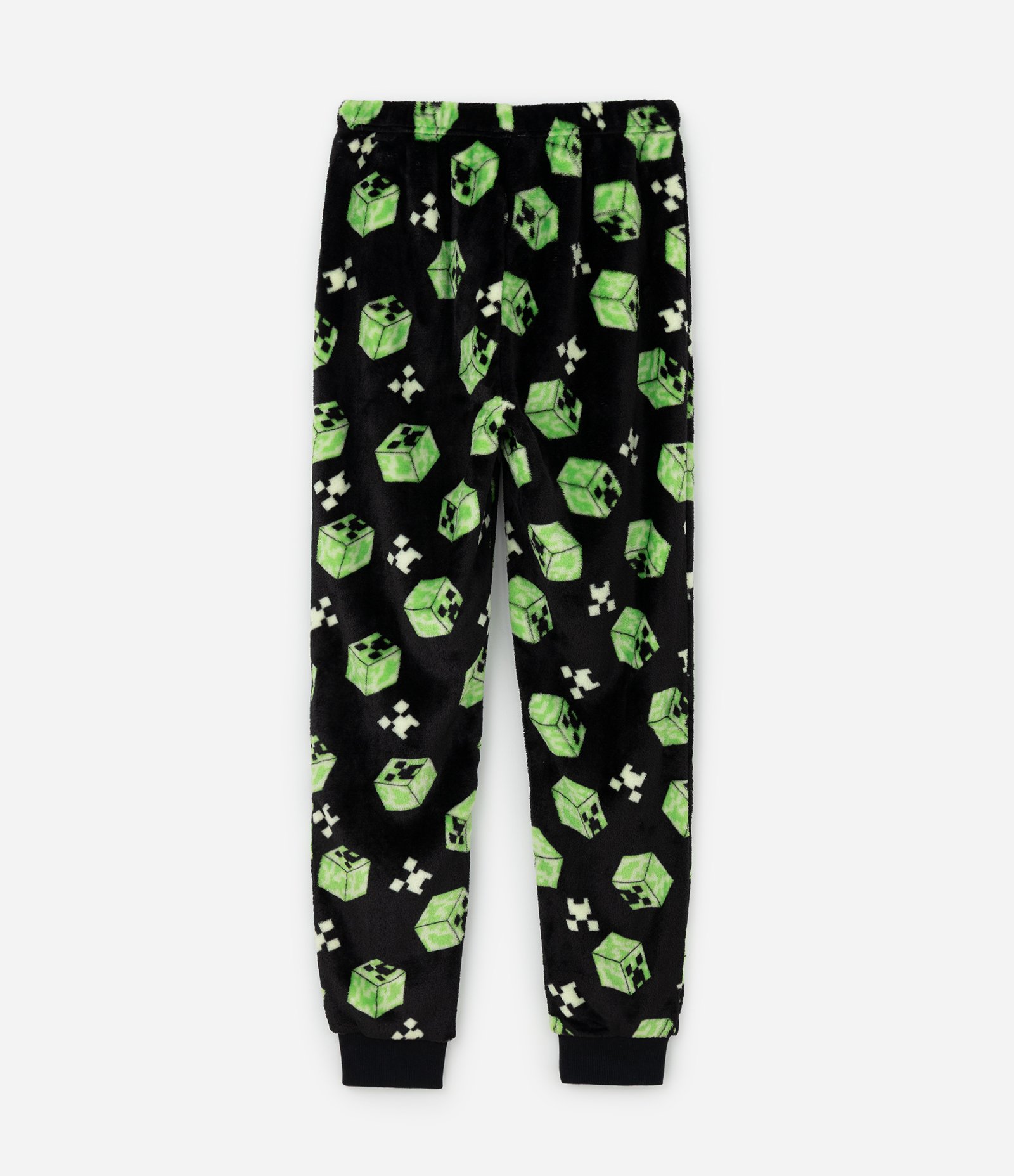 Pijama Infantil Blusa e Calça com Estampa Minecraft – Tam 5 a 14 Anos Verde/Preto 5