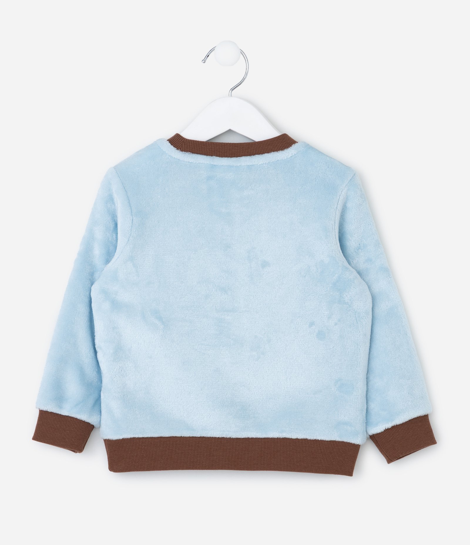 Pijama Infantil Longo com Estampa Capivara – Tam 2 a 6 Anos Azul/Off White 2
