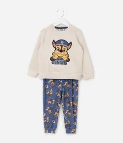 Pijama Infantil com Estampa Chase Patrulha Canina – Tam 2 a 6 Anos